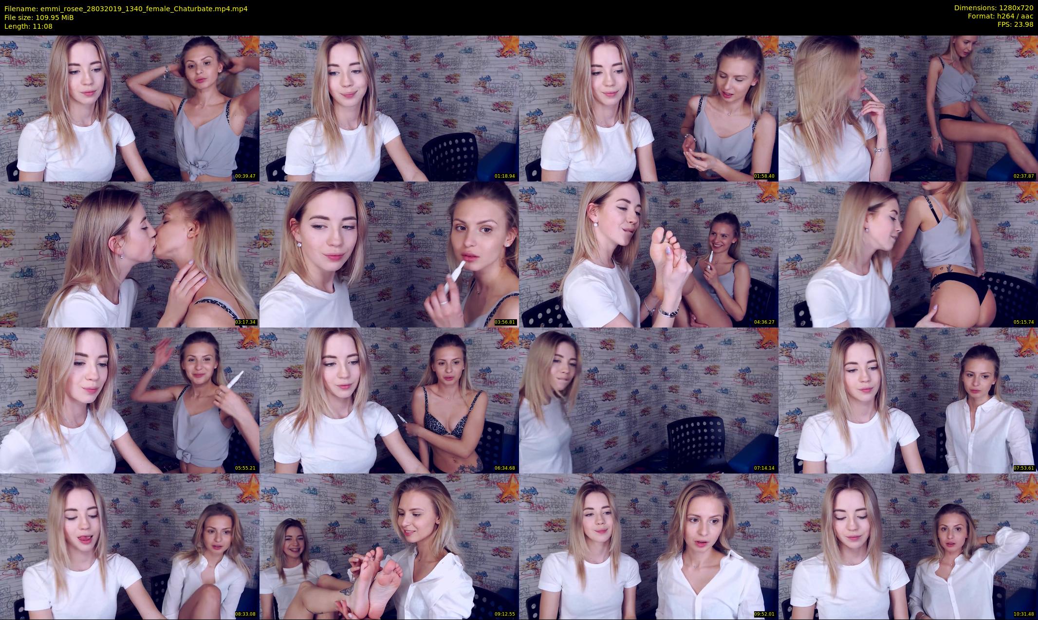 emmi_rosee — 12 minute Chaturbate female cam show recording, 720p, Mar 28, 2019