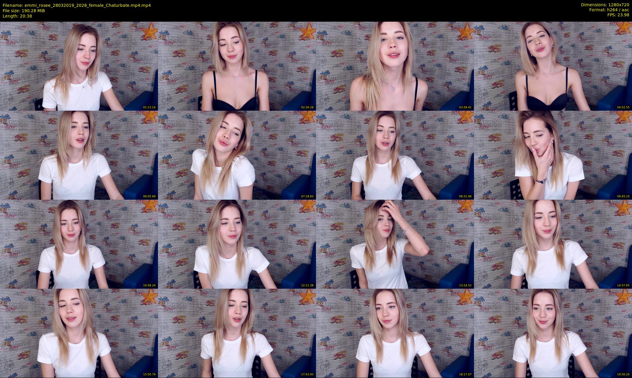 emmi_rosee — 21 minute Chaturbate female cam show recording, 720p, Mar 28, 2019