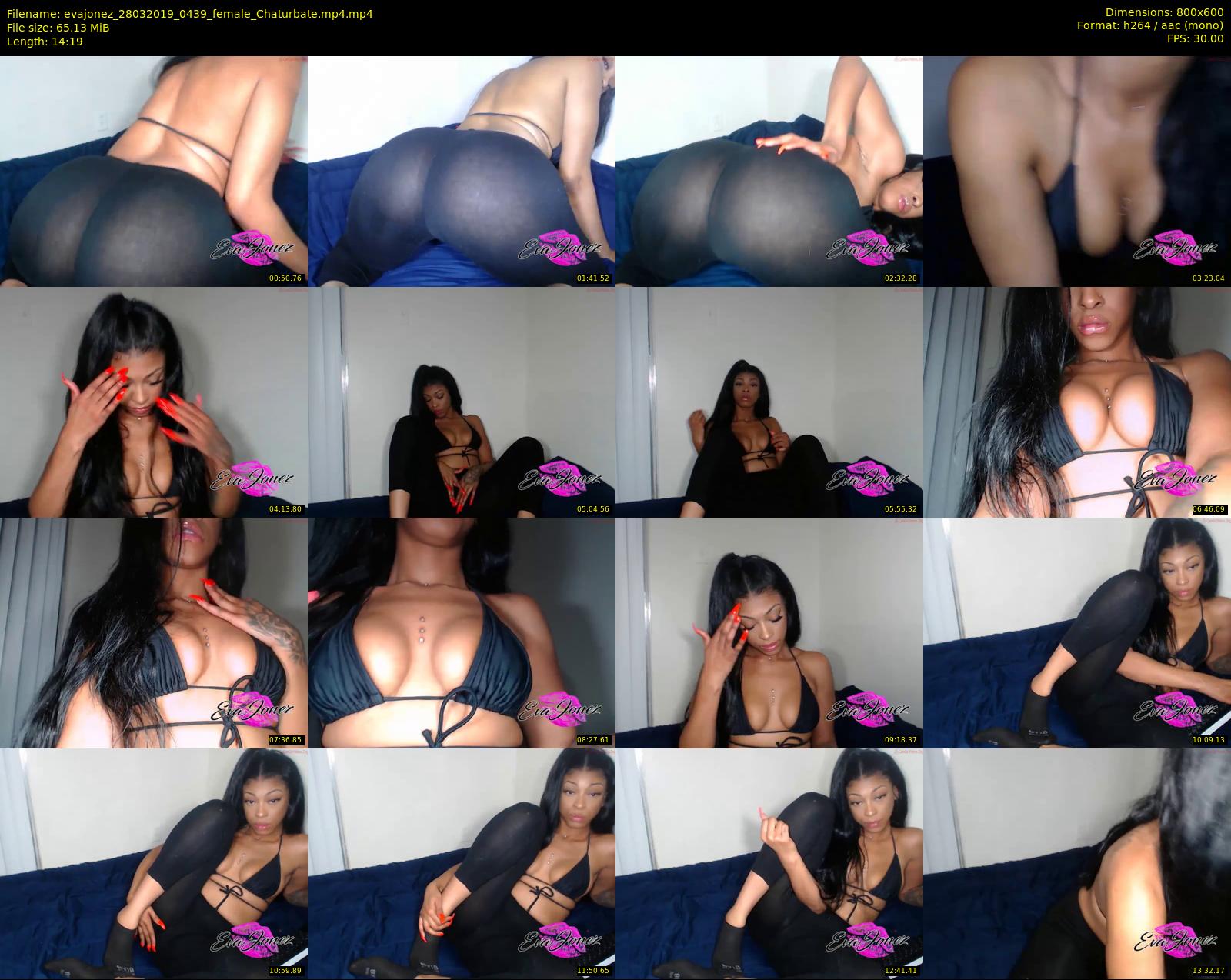 evajonez — 15 minute Chaturbate female cam show recording, 480p, Mar 28, 2019