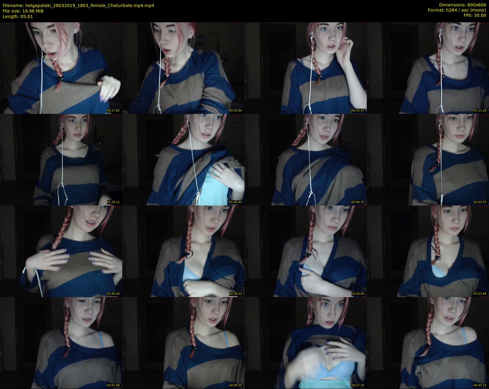 helgapataki — 6 minute Chaturbate female cam show recording, 480p, Mar 28, 2019