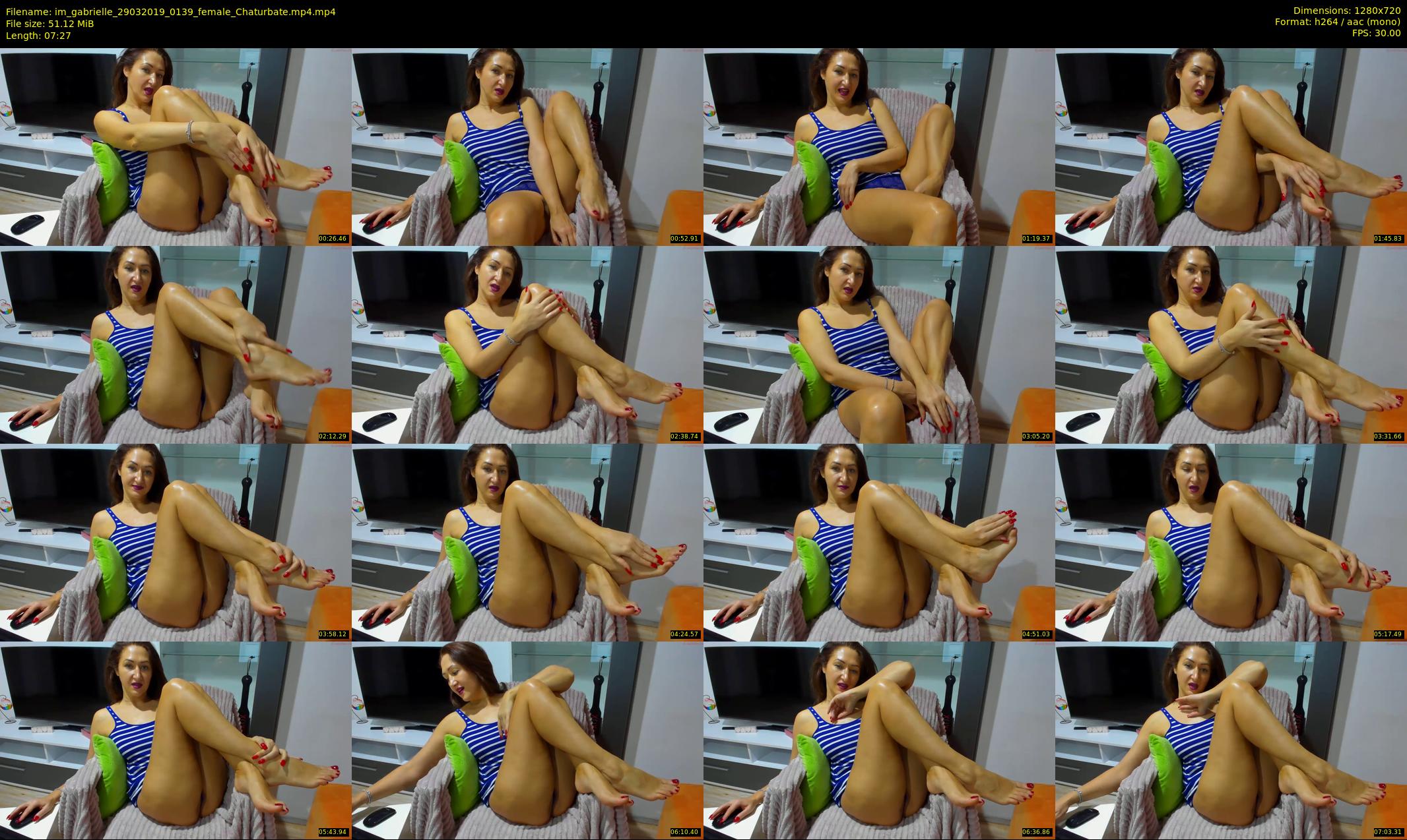 im_gabrielle — 8 minute Chaturbate female cam show recording, 720p, Mar 29, 2019
