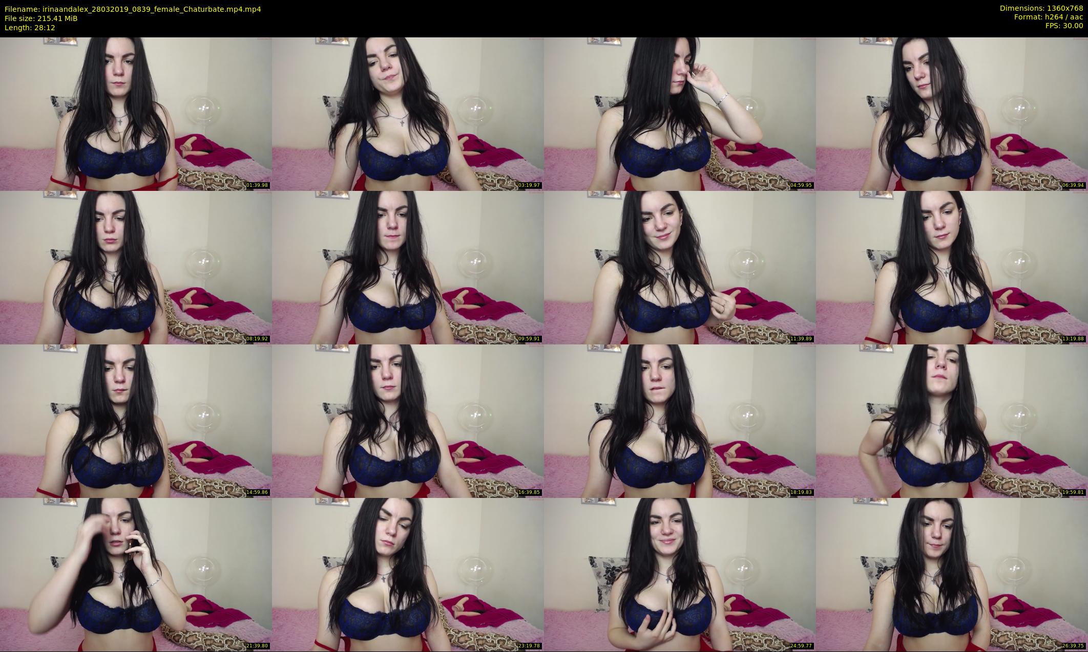 irinaandalex — 29 minute Chaturbate couple cam show recording, 720p, Mar 28, 2019