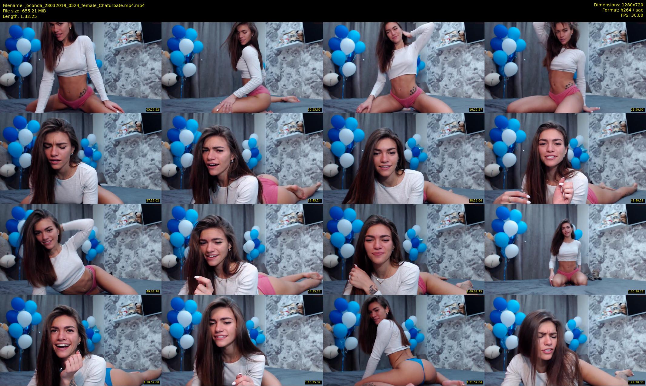 joconda — 93 minute Chaturbate female cam show recording, 720p, Mar 28, 2019