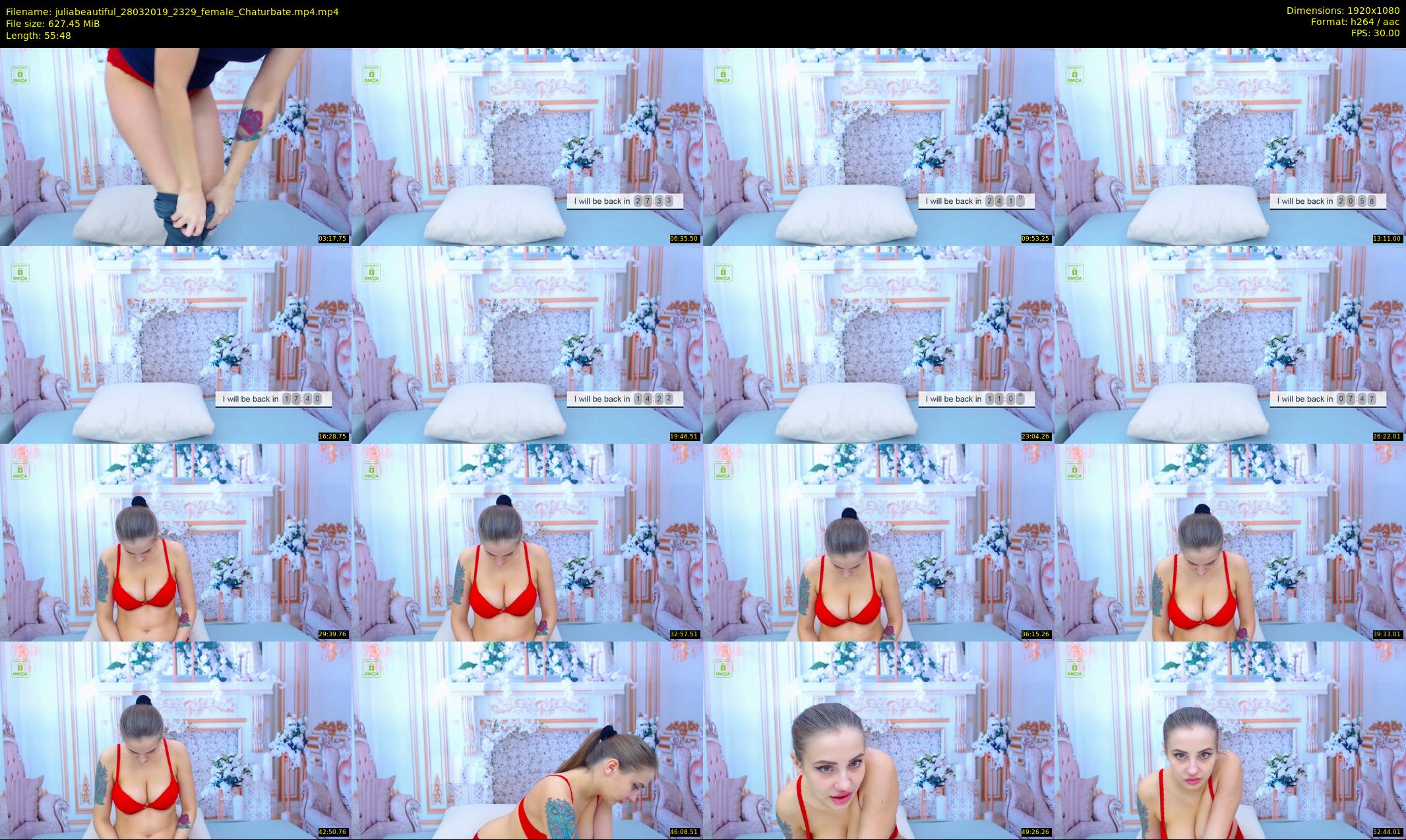 juliabeautiful — 56 minute Chaturbate female cam show recording, 1080p, Mar 28, 2019
