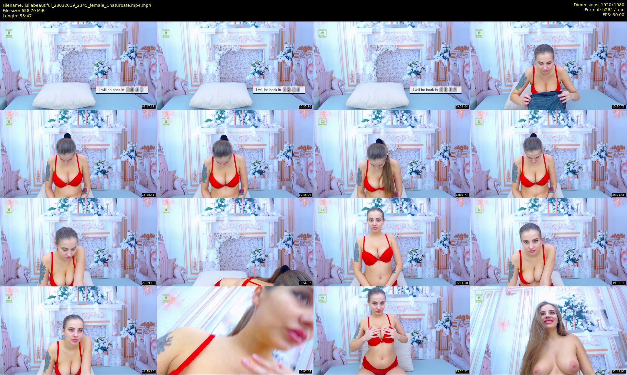 juliabeautiful — 56 minute Chaturbate female cam show recording, 1080p, Mar 28, 2019