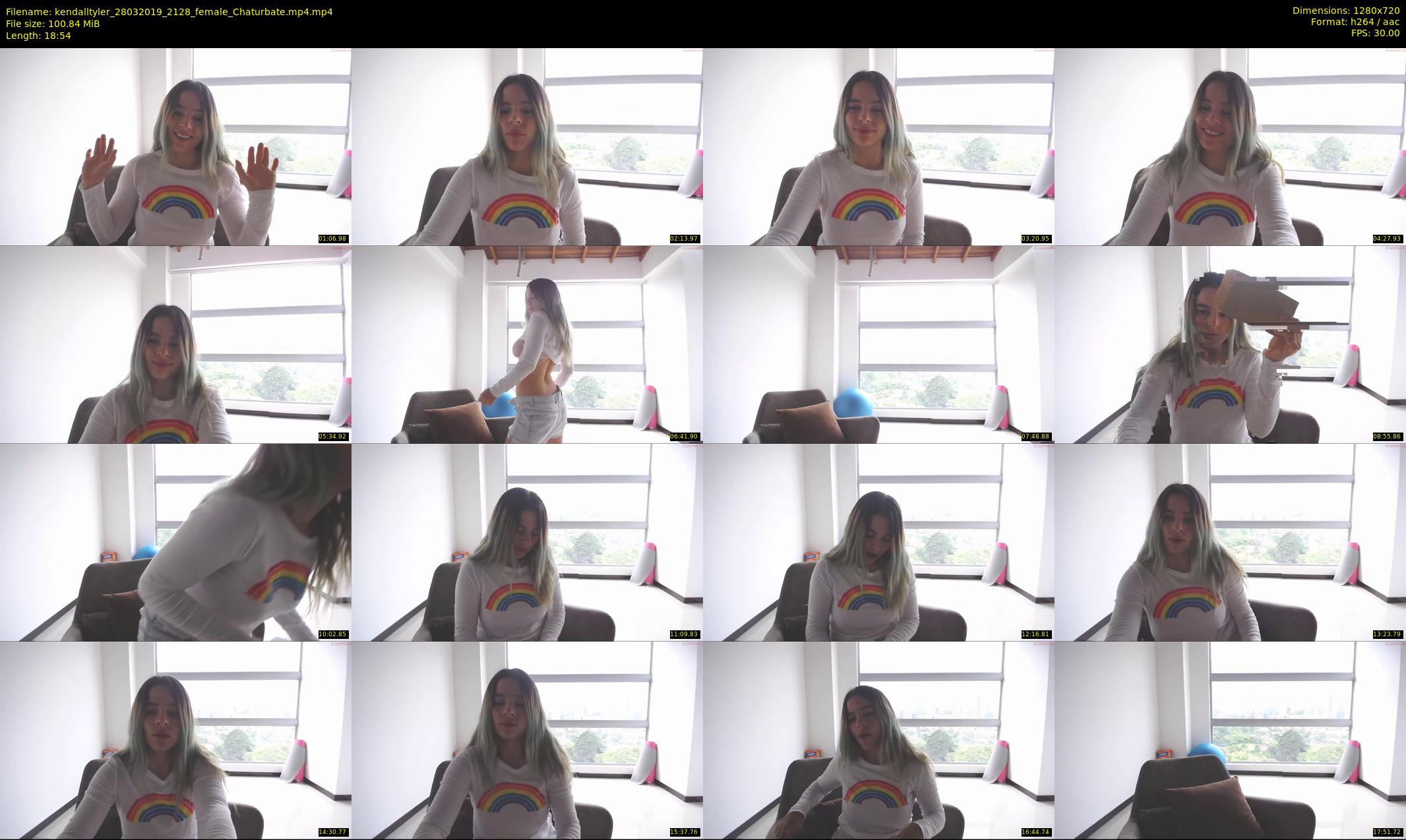 kendalltyler — 19 minute Chaturbate female cam show recording, 720p, Mar 28, 2019