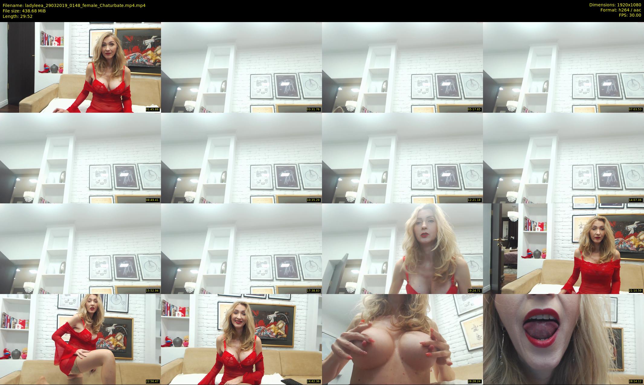 ladyleea — 30 minute Chaturbate female cam show recording, 1080p, Mar 29, 2019