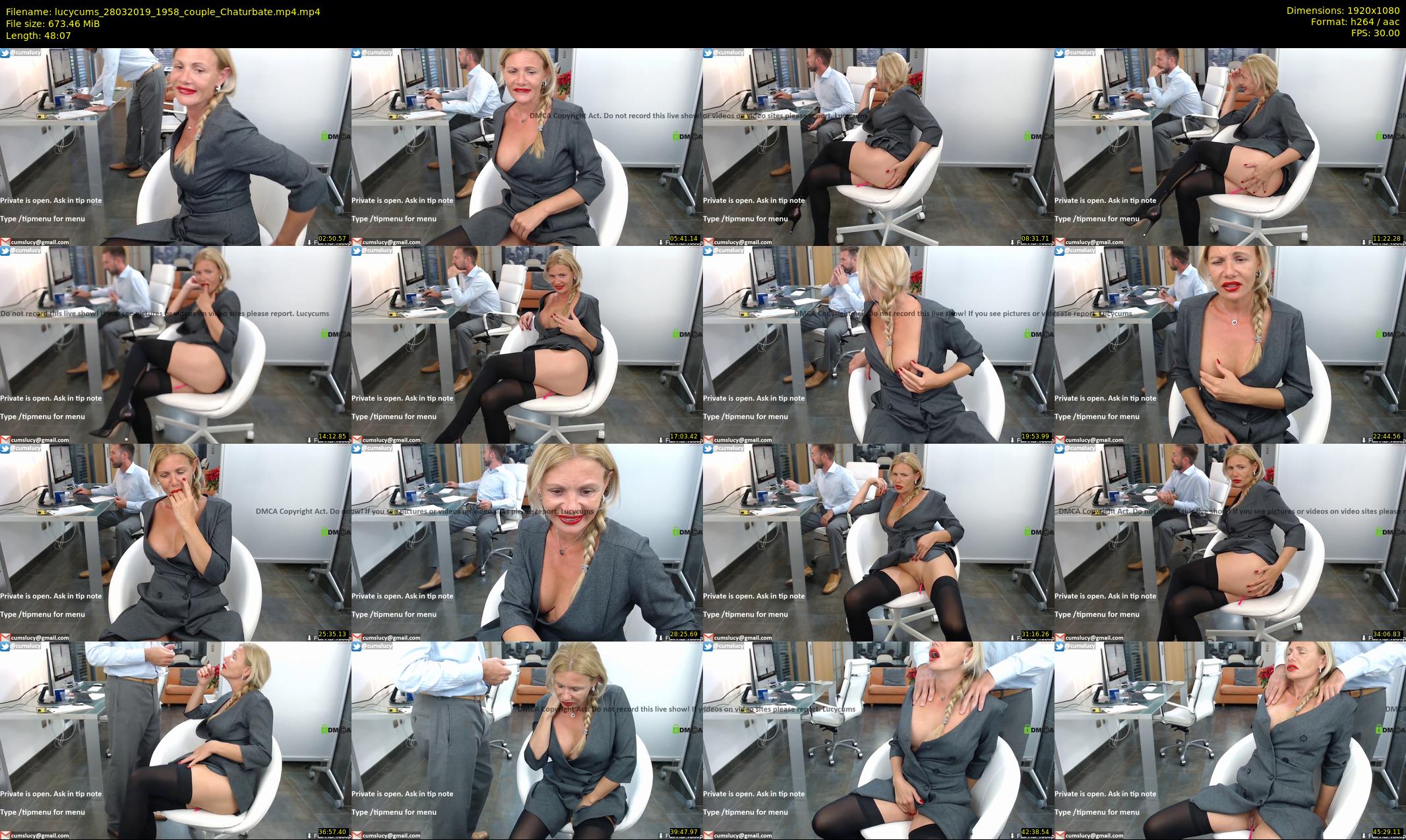 lucycums — 49 minute Chaturbate couple cam show recording, 1080p, Mar 28, 2019