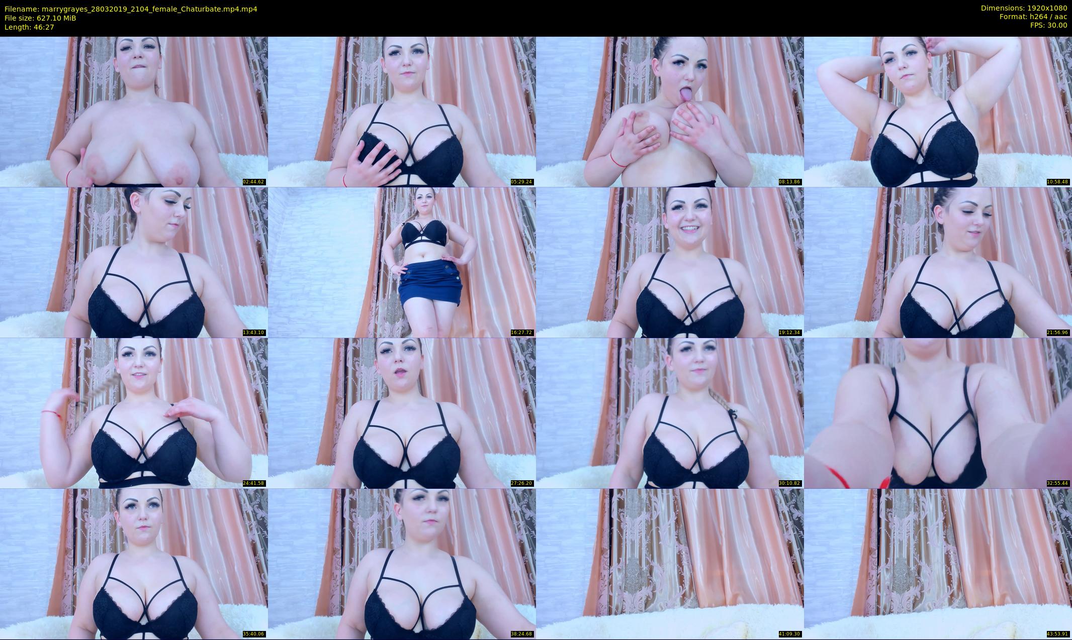 marrygrayes — 47 minute Chaturbate female cam show recording, 1080p, Mar 28, 2019