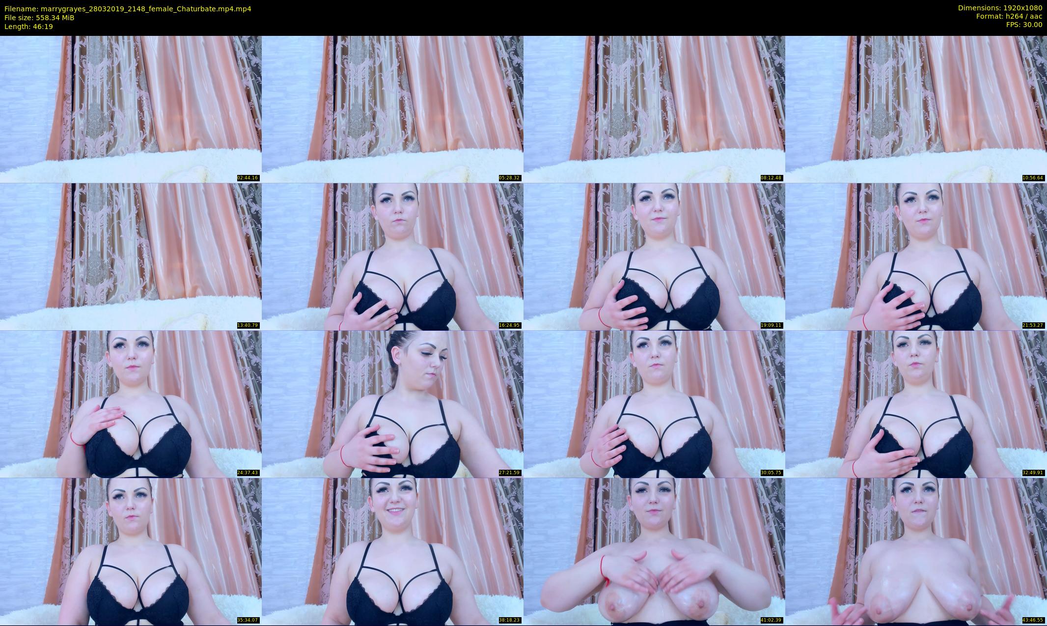 marrygrayes — 47 minute Chaturbate female cam show recording, 1080p, Mar 28, 2019