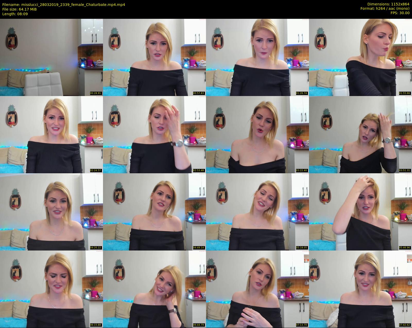 misslucci — 9 minute Chaturbate female cam show recording, 720p, Mar 28, 2019