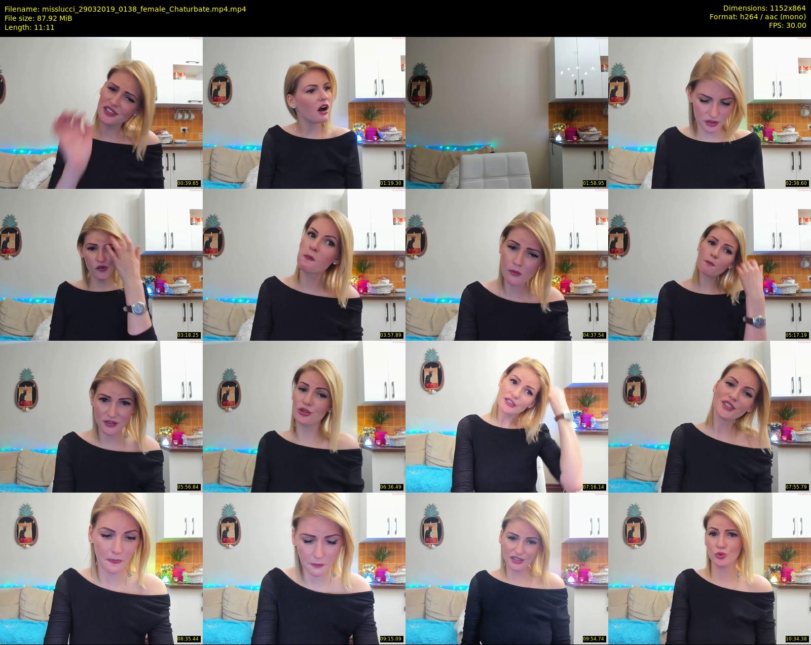 misslucci — 12 minute Chaturbate female cam show recording, 720p, Mar 29, 2019