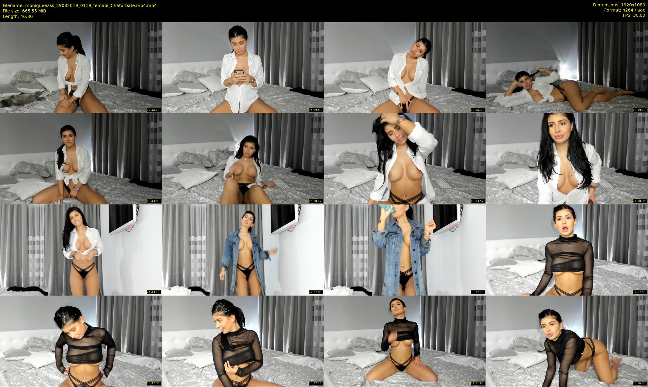moniqueeass — 47 minute Chaturbate female cam show recording, 1080p, Mar 29, 2019