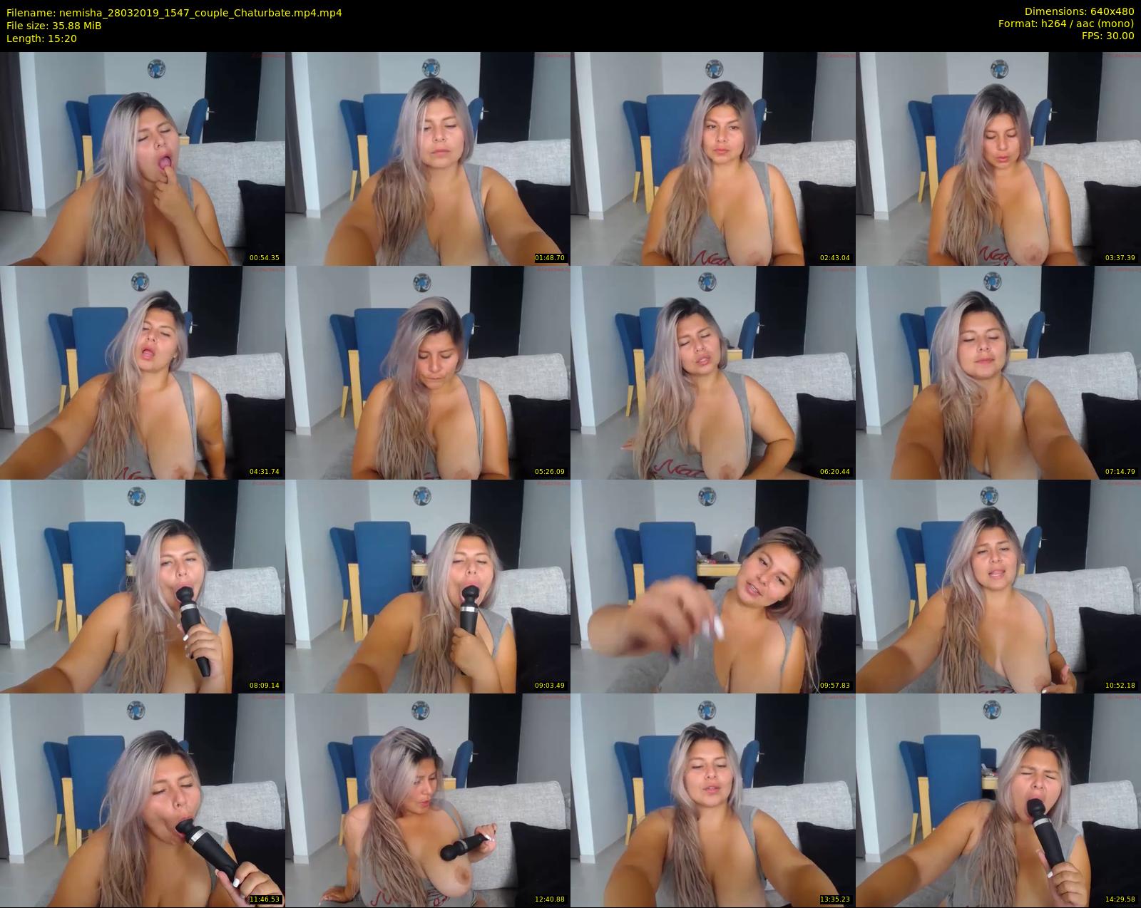 nemisha — 16 minute Chaturbate female cam show recording, 480p, Mar 28, 2019