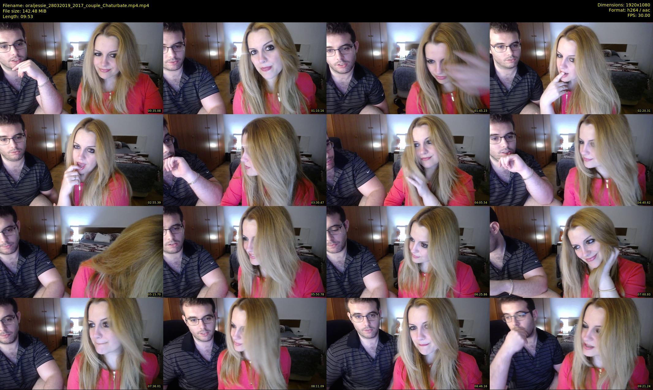 oraljessie — 10 minute Chaturbate couple cam show recording, 1080p, Mar 28, 2019