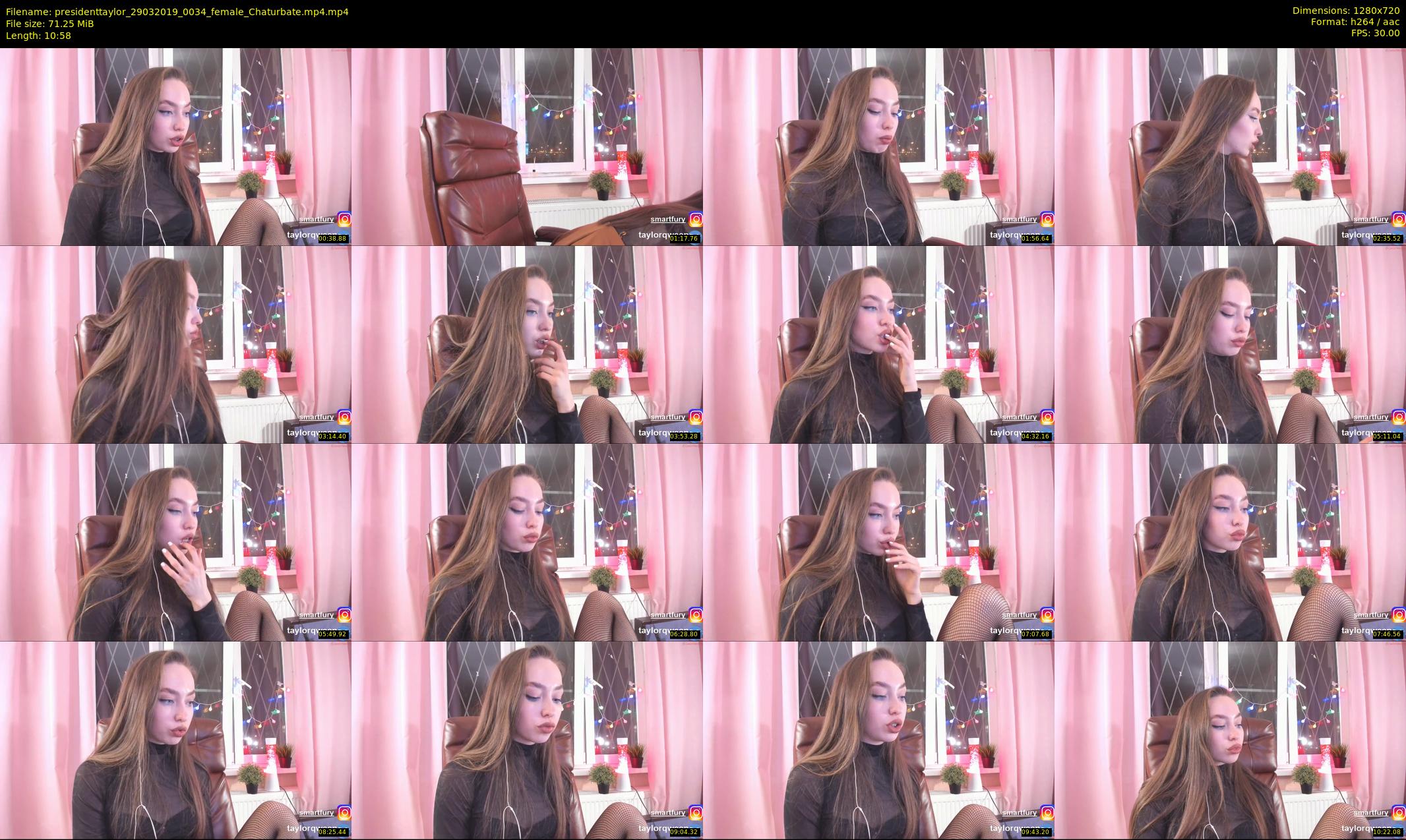 presidenttaylor — 11 minute Chaturbate female cam show recording, 720p, Mar 29, 2019