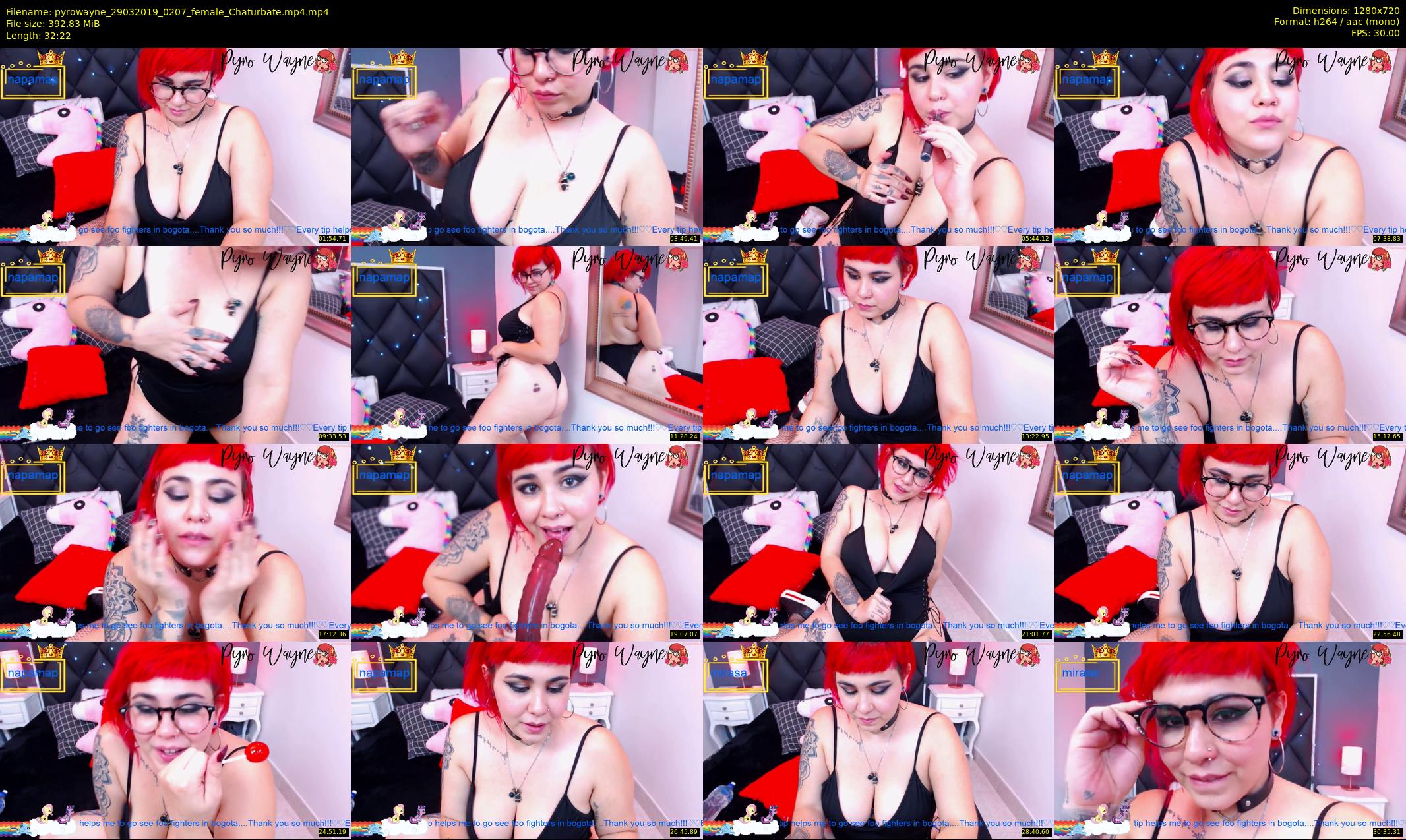 pyrowayne — 33 minute Chaturbate female cam show recording, 720p, Mar 29, 2019