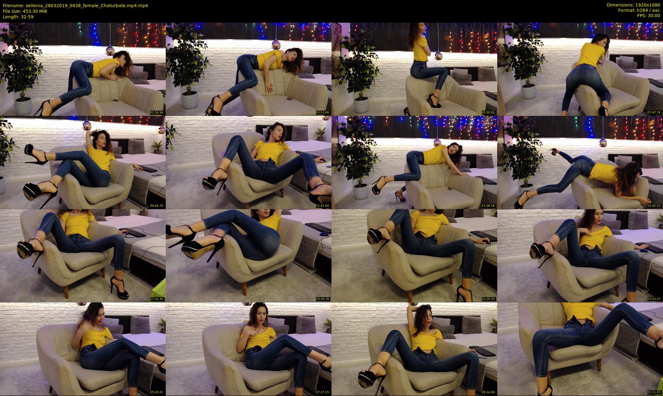 sellenia — 33 minute Chaturbate female cam show recording, 1080p, Mar 28, 2019
