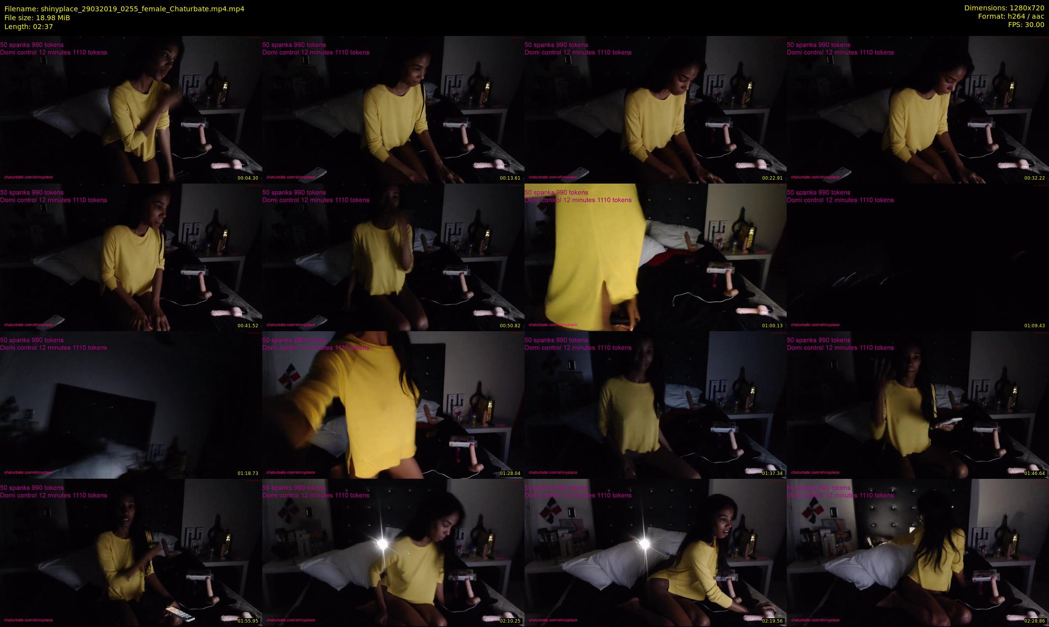 shinyplace — 3 minute Chaturbate couple cam show recording, 720p, Mar 29, 2019