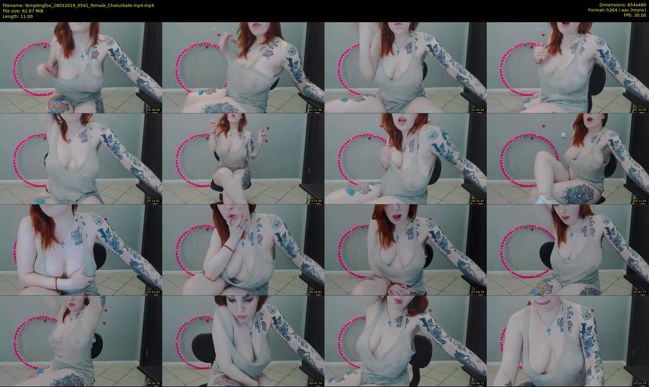 temptingfox — 11 minute Chaturbate female cam show recording, 480p, Mar 28, 2019