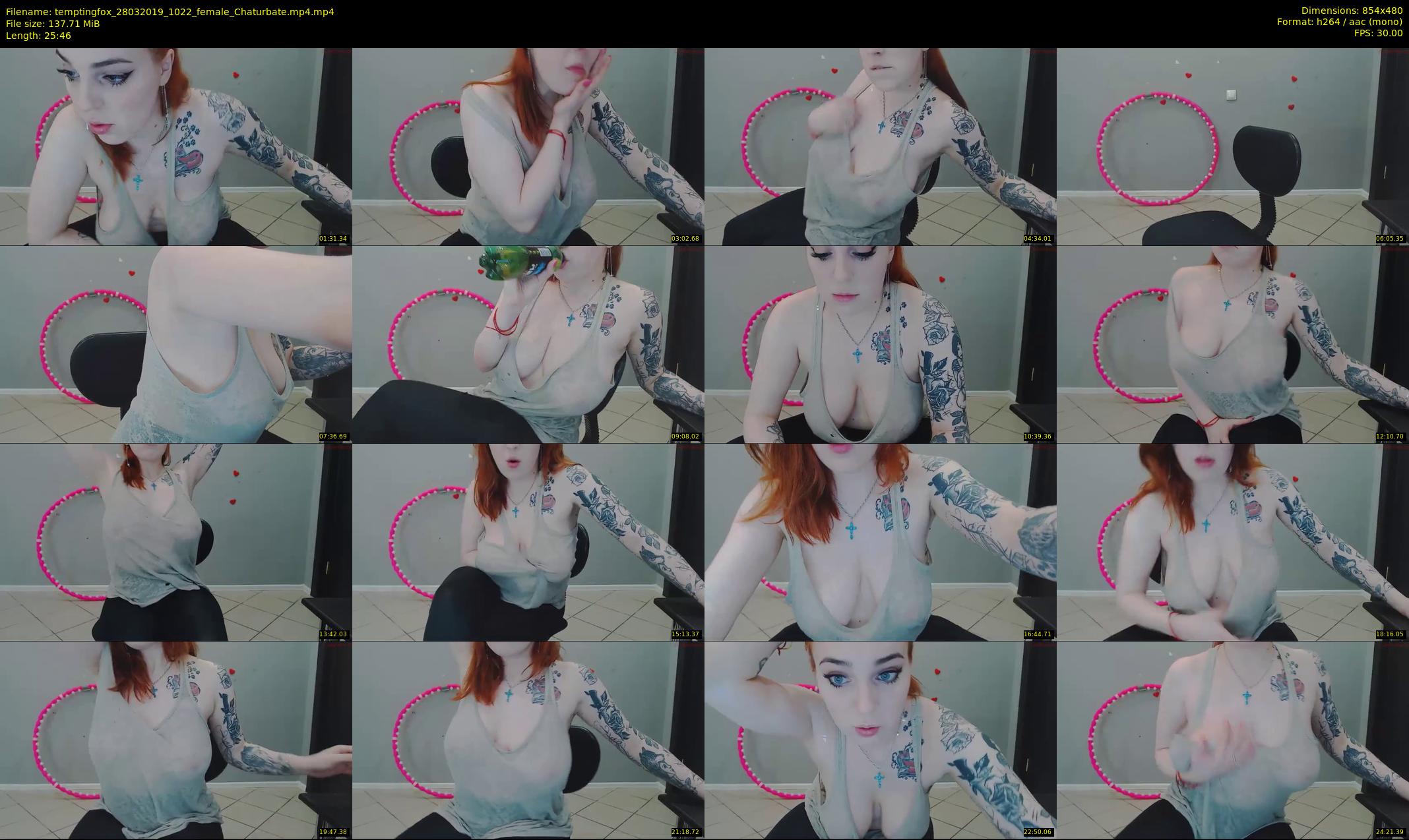 temptingfox — 26 minute Chaturbate female cam show recording, 480p, Mar 28, 2019