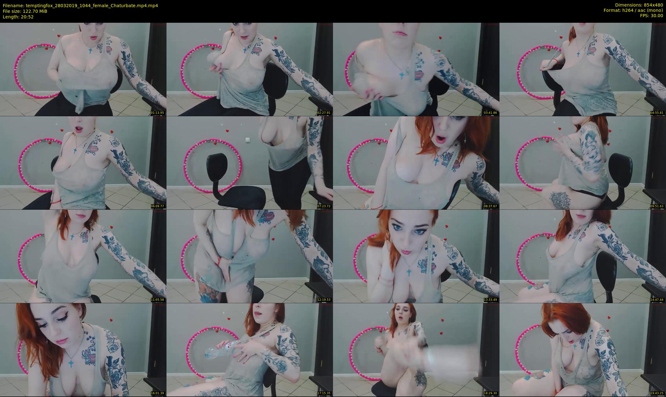 temptingfox — 21 minute Chaturbate female cam show recording, 480p, Mar 28, 2019
