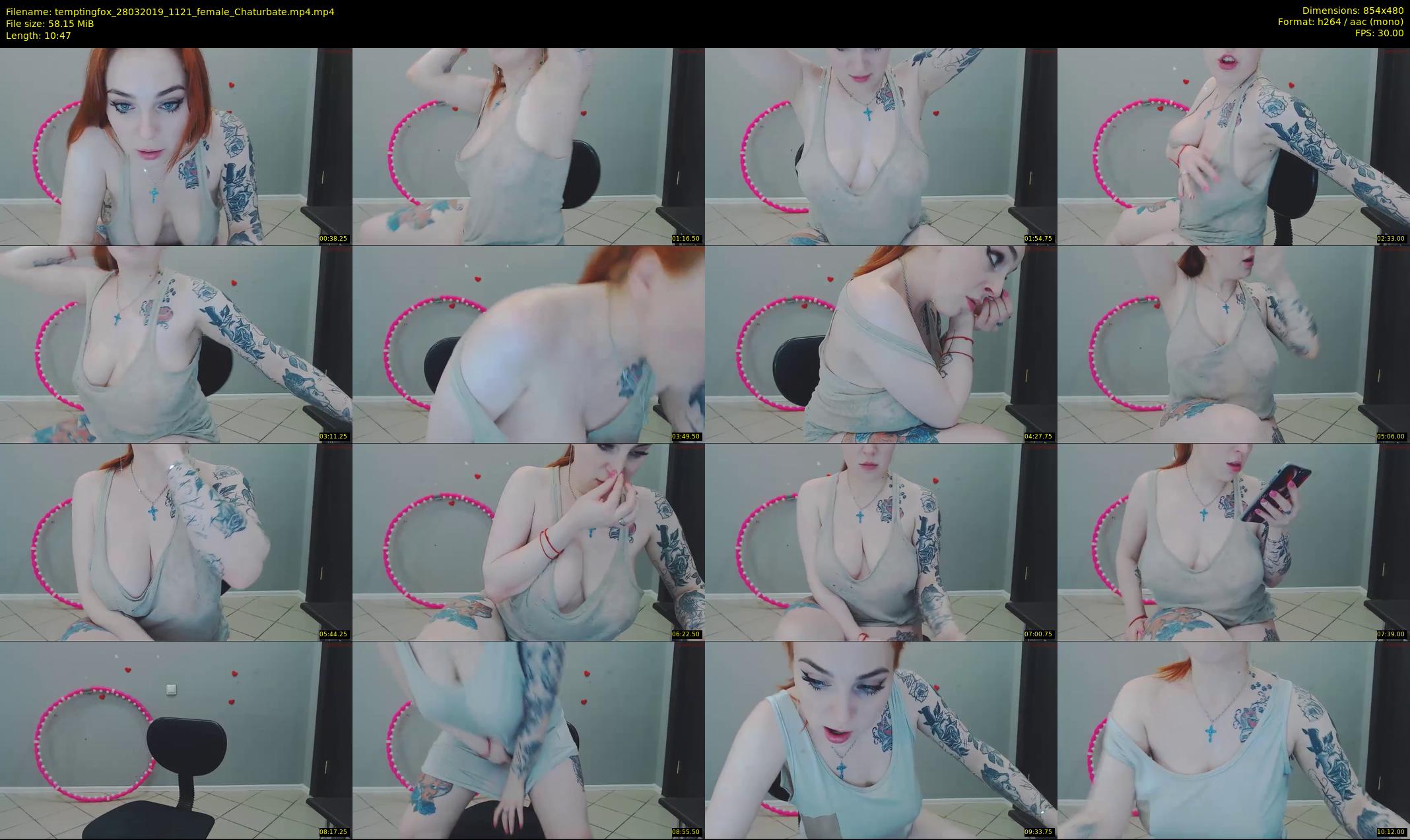 temptingfox — 11 minute Chaturbate female cam show recording, 480p, Mar 28, 2019