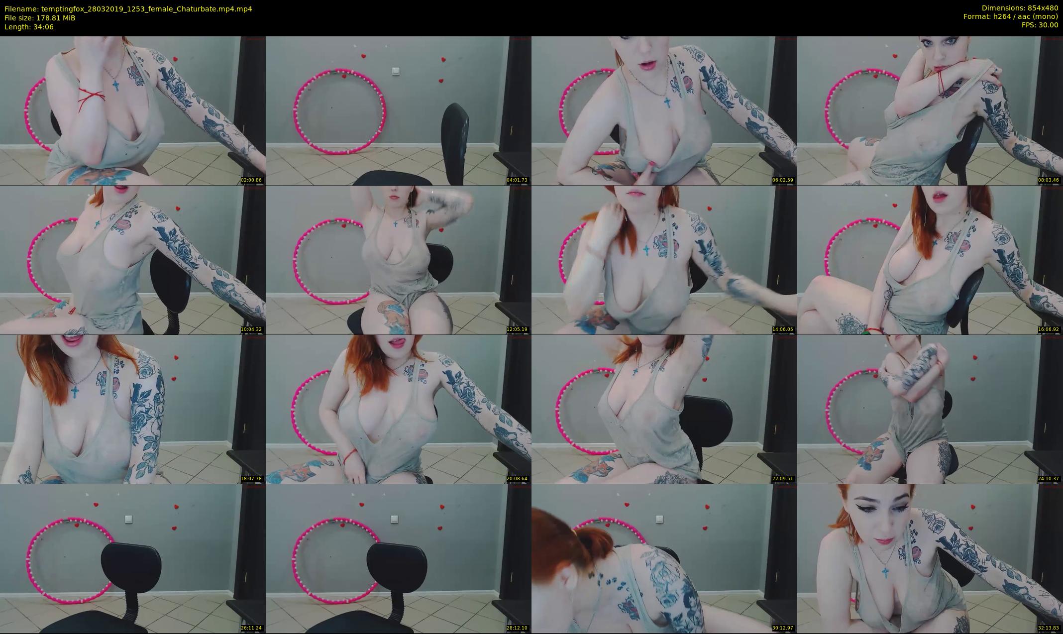 temptingfox — 35 minute Chaturbate female cam show recording, 480p, Mar 28, 2019