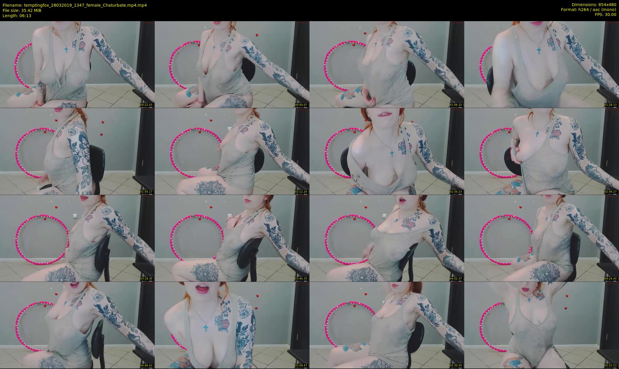 temptingfox — 7 minute Chaturbate female cam show recording, 480p, Mar 28, 2019