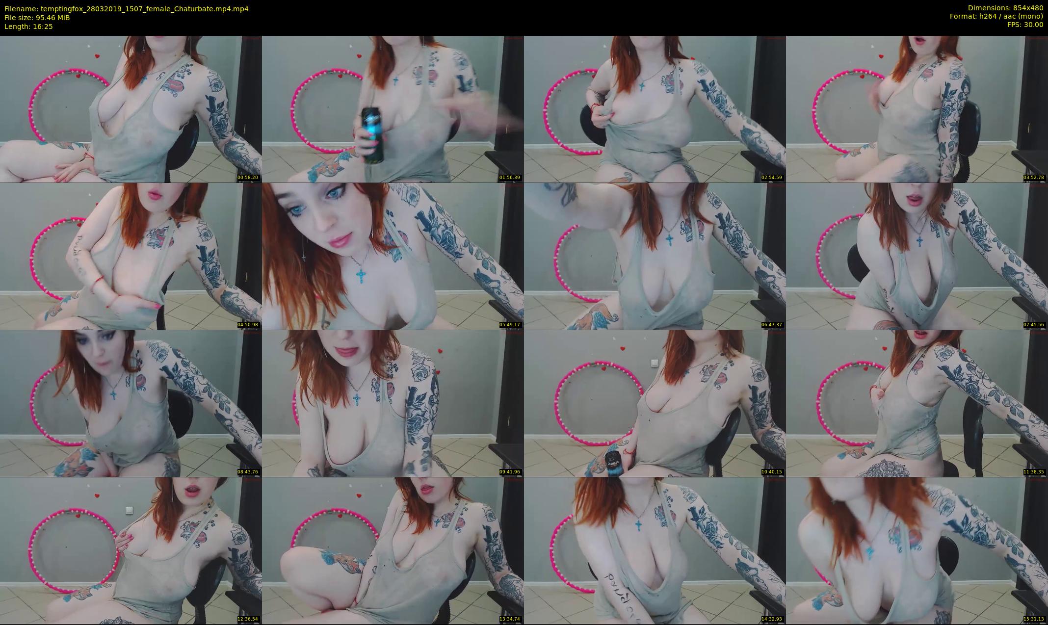 temptingfox — 17 minute Chaturbate female cam show recording, 480p, Mar 28, 2019
