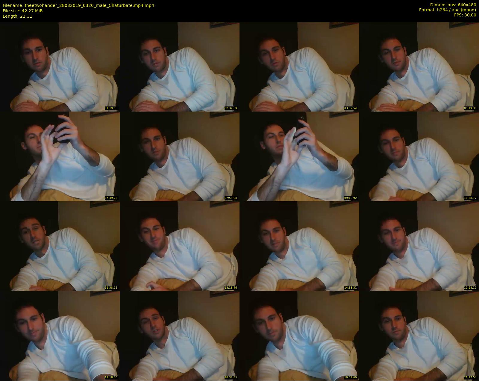 theetwohander — 23 minute Chaturbate male cam show recording, 480p, Mar 28, 2019