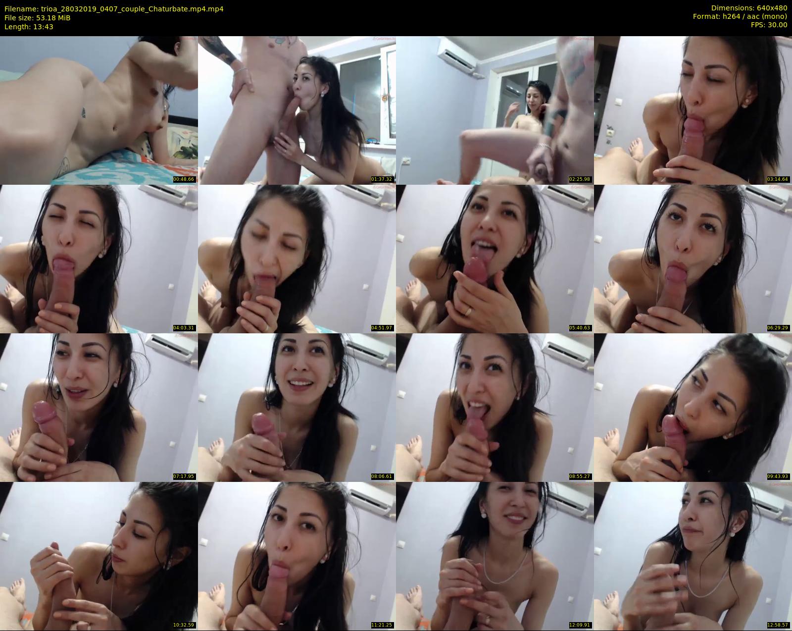 trioa — 14 minute Chaturbate couple cam show recording, 480p, Mar 28, 2019