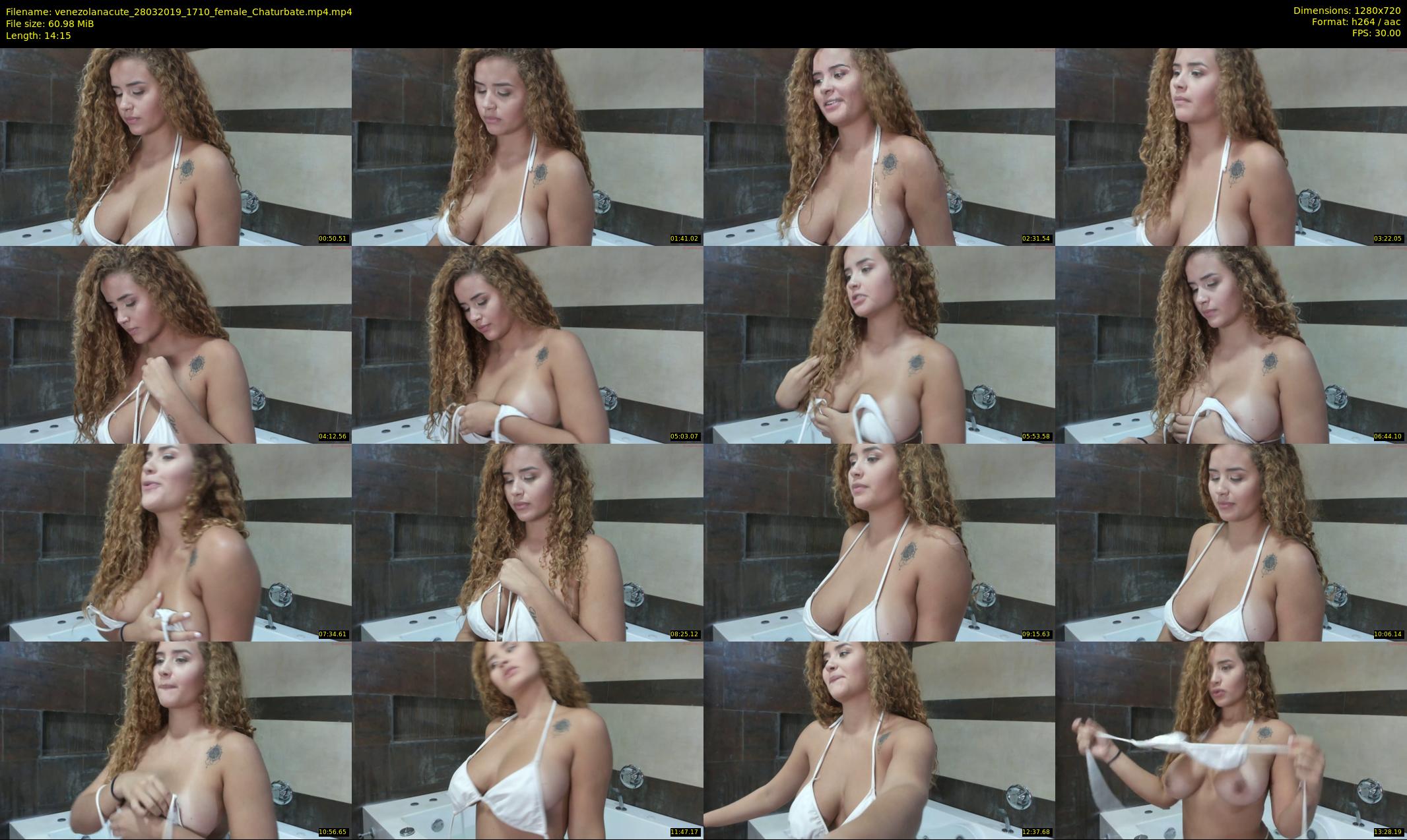 venezolanacute — 15 minute Chaturbate female cam show recording, 720p, Mar 28, 2019