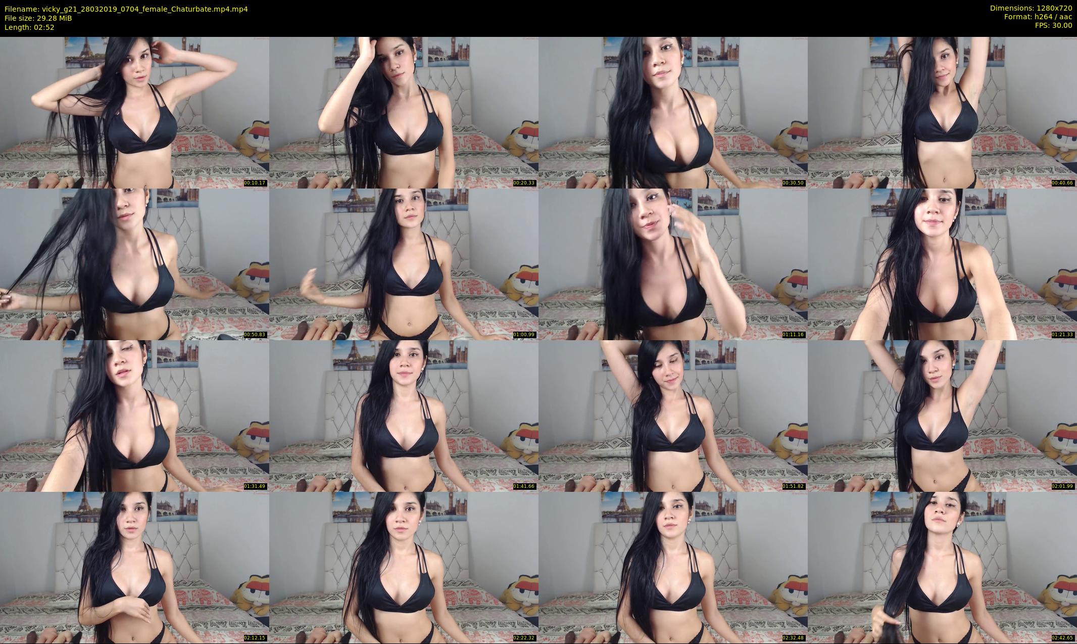 vicky_g21 — 3 minute Chaturbate female cam show recording, 720p, Mar 28, 2019