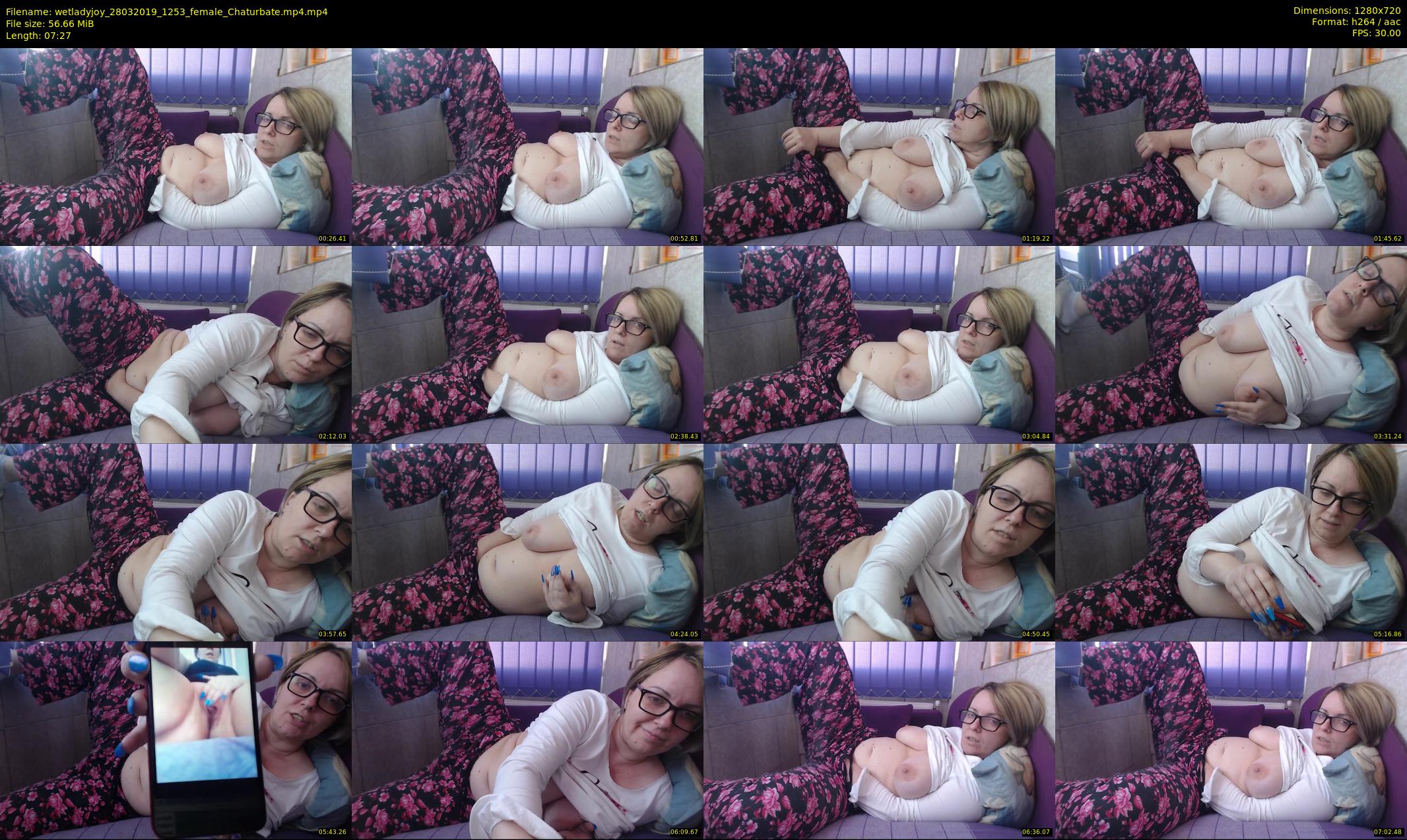 wetladyjoy — 8 minute Chaturbate female cam show recording, 720p, Mar 28, 2019
