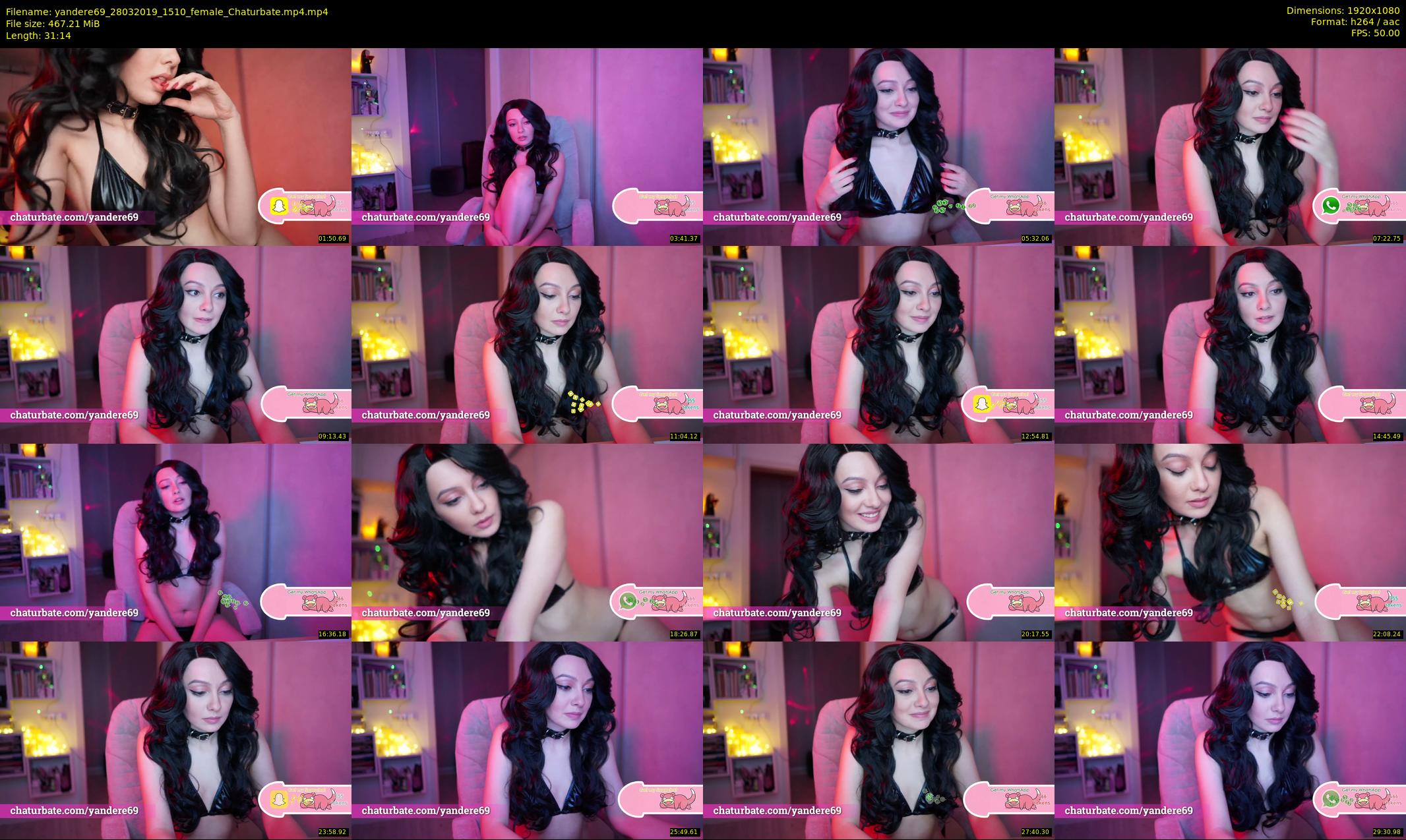 yandere69 — 32 minute Chaturbate female cam show recording, 1080p, Mar 28, 2019