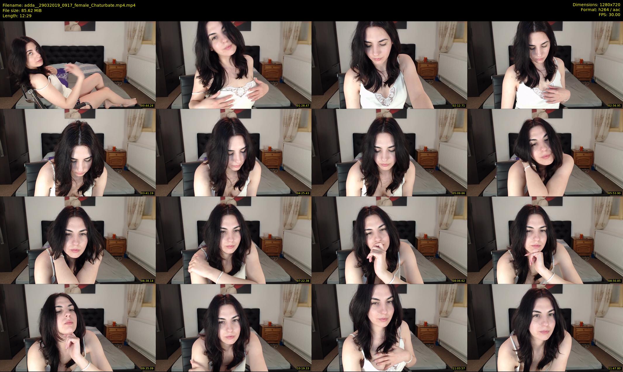 adda_ — 13 minute Chaturbate female cam show recording, 720p, Mar 29, 2019