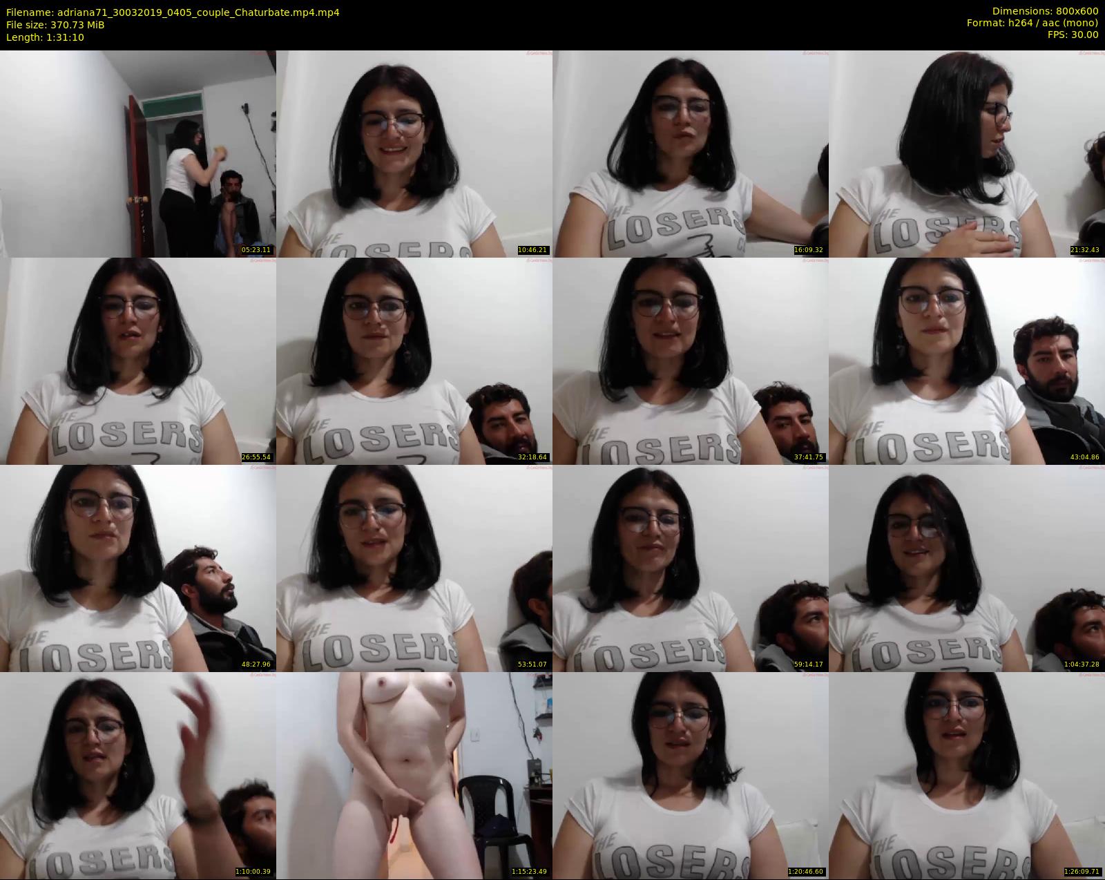 adriana71 — 92 minute Chaturbate couple cam show recording, 480p, Mar 30, 2019