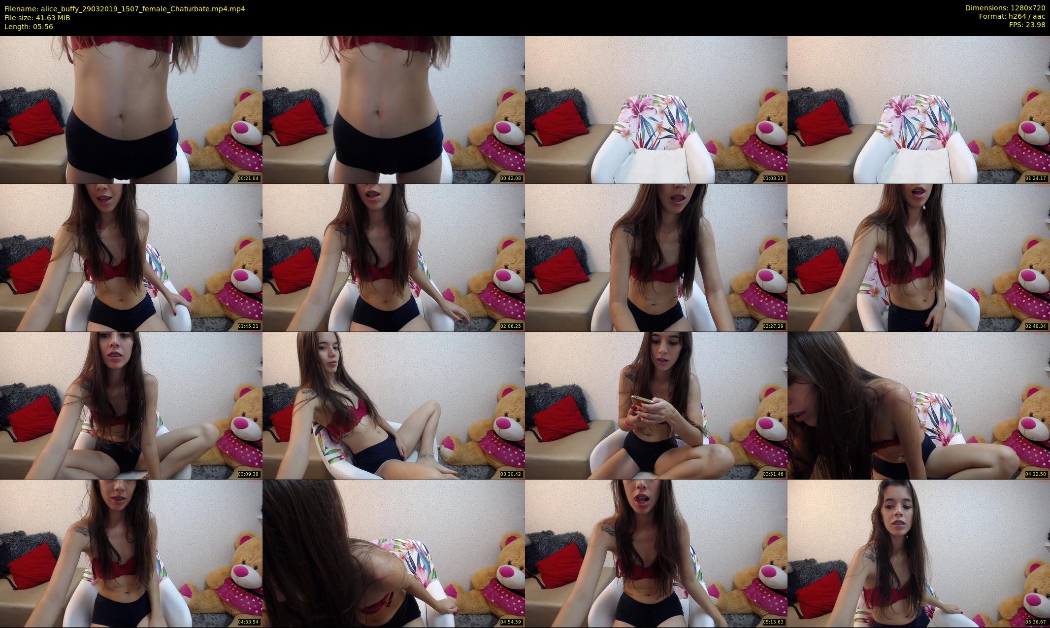 alice_buffy — 6 minute Chaturbate female cam show recording, 720p, Mar 29, 2019