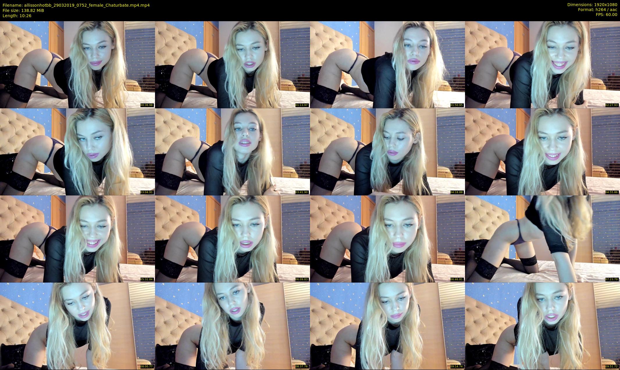 allissonhotbb — 11 minute Chaturbate female cam show recording, 1080p, Mar 29, 2019