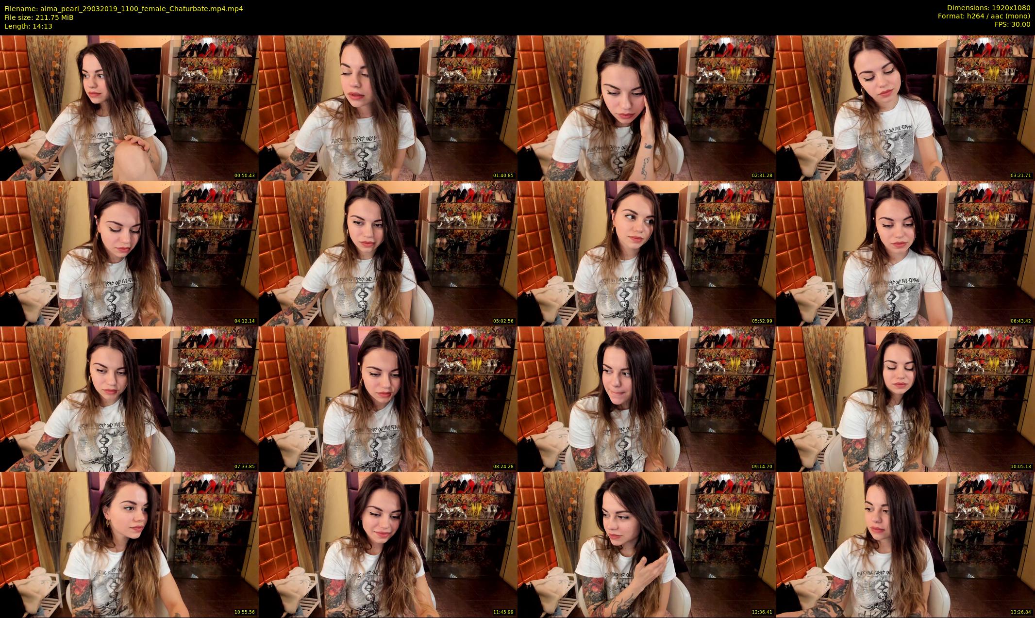 alma_pearl — 15 minute Chaturbate female cam show recording, 1080p, Mar 29, 2019