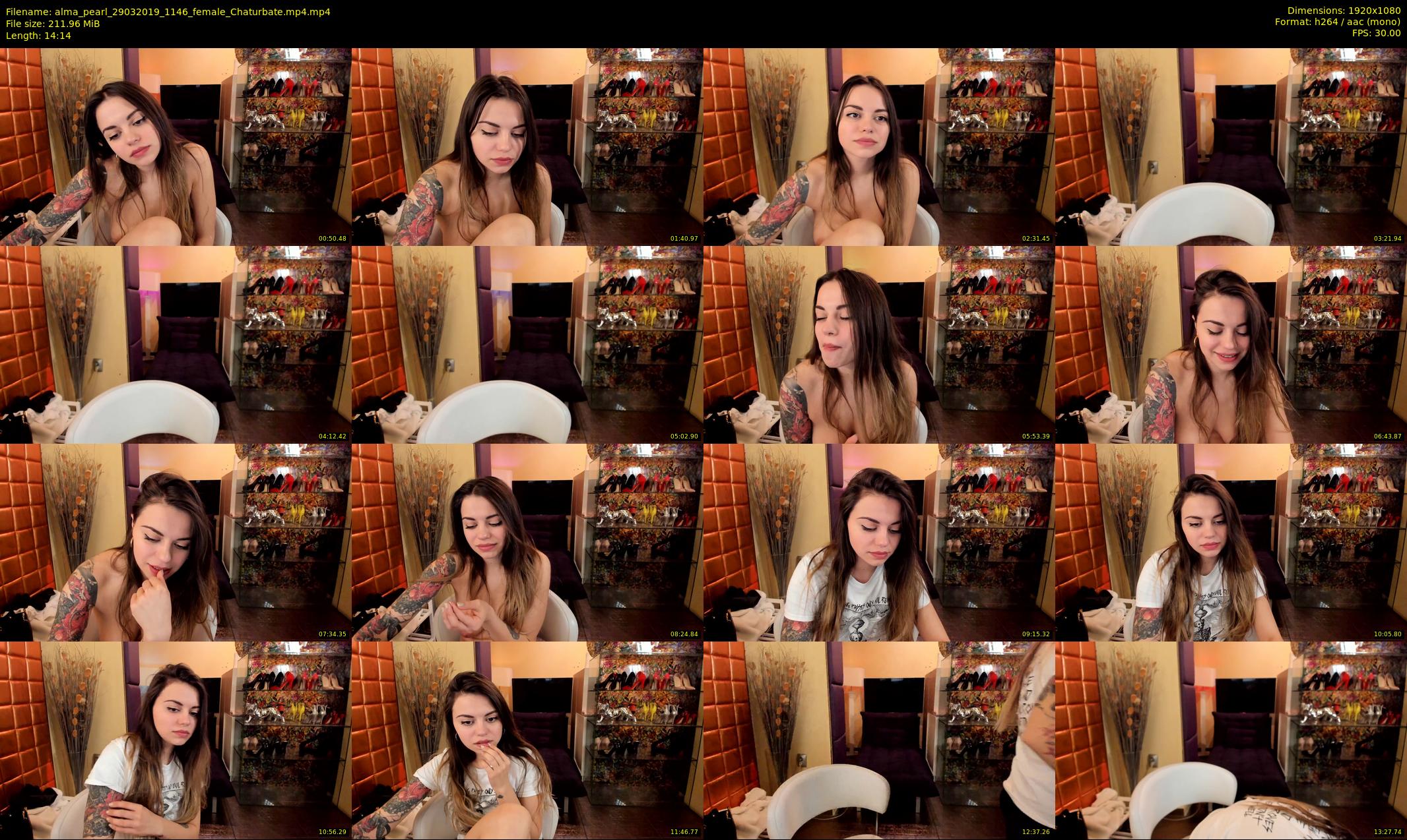 alma_pearl — 15 minute Chaturbate female cam show recording, 1080p, Mar 29, 2019
