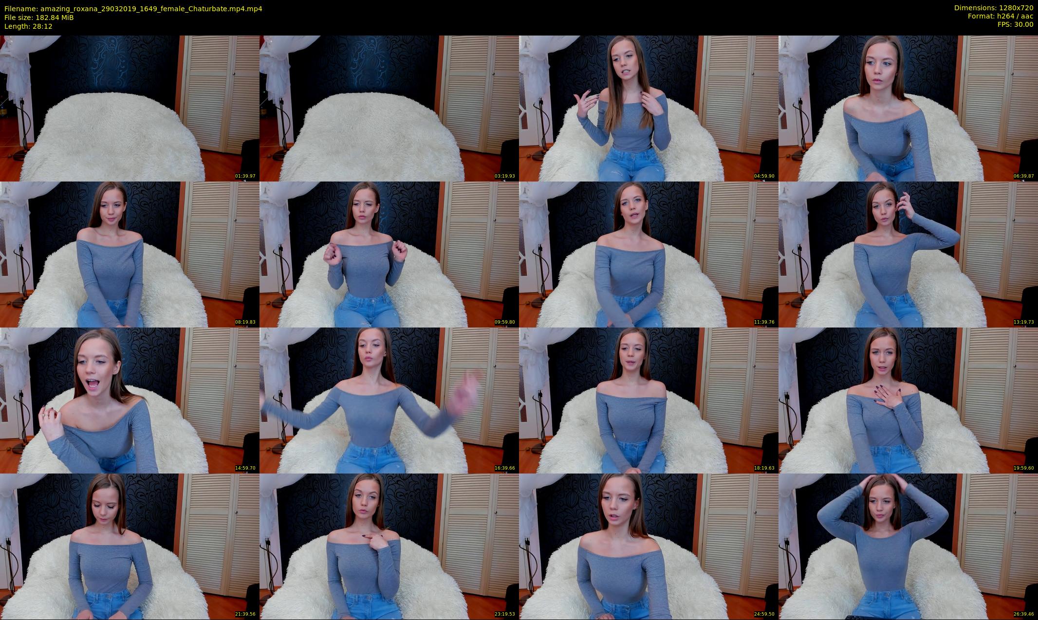 amazing_roxana — 29 minute Chaturbate female cam show recording, 720p, Mar 29, 2019
