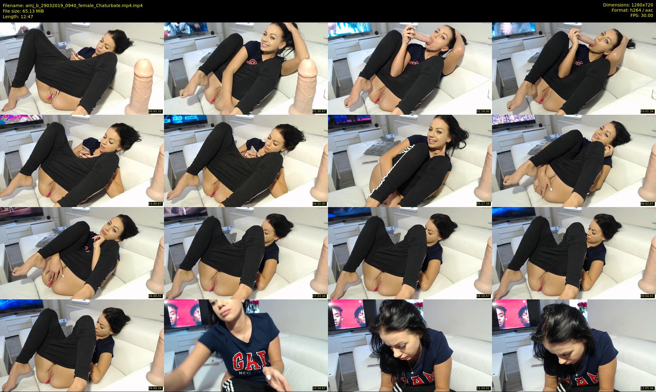 amj_b — 13 minute Chaturbate female cam show recording, 720p, Mar 29, 2019