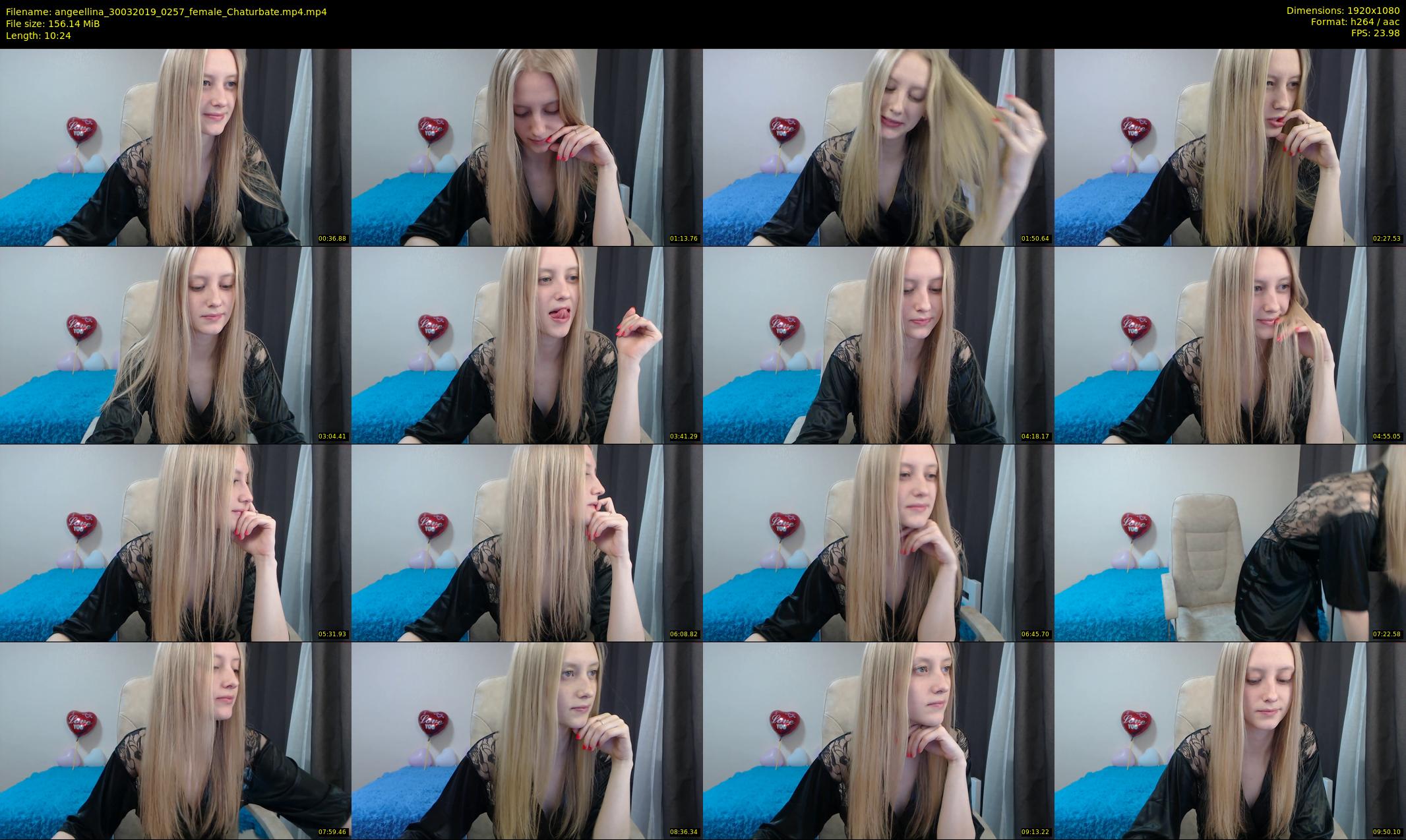 angeellina — 11 minute Chaturbate female cam show recording, 1080p, Mar 30, 2019