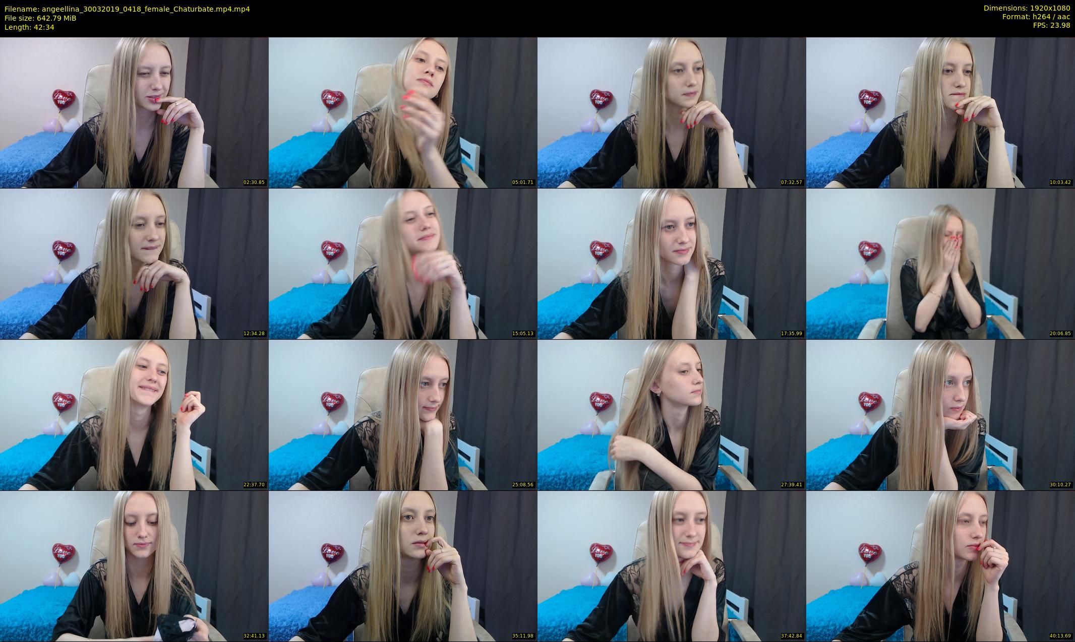 angeellina — 43 minute Chaturbate female cam show recording, 1080p, Mar 30, 2019