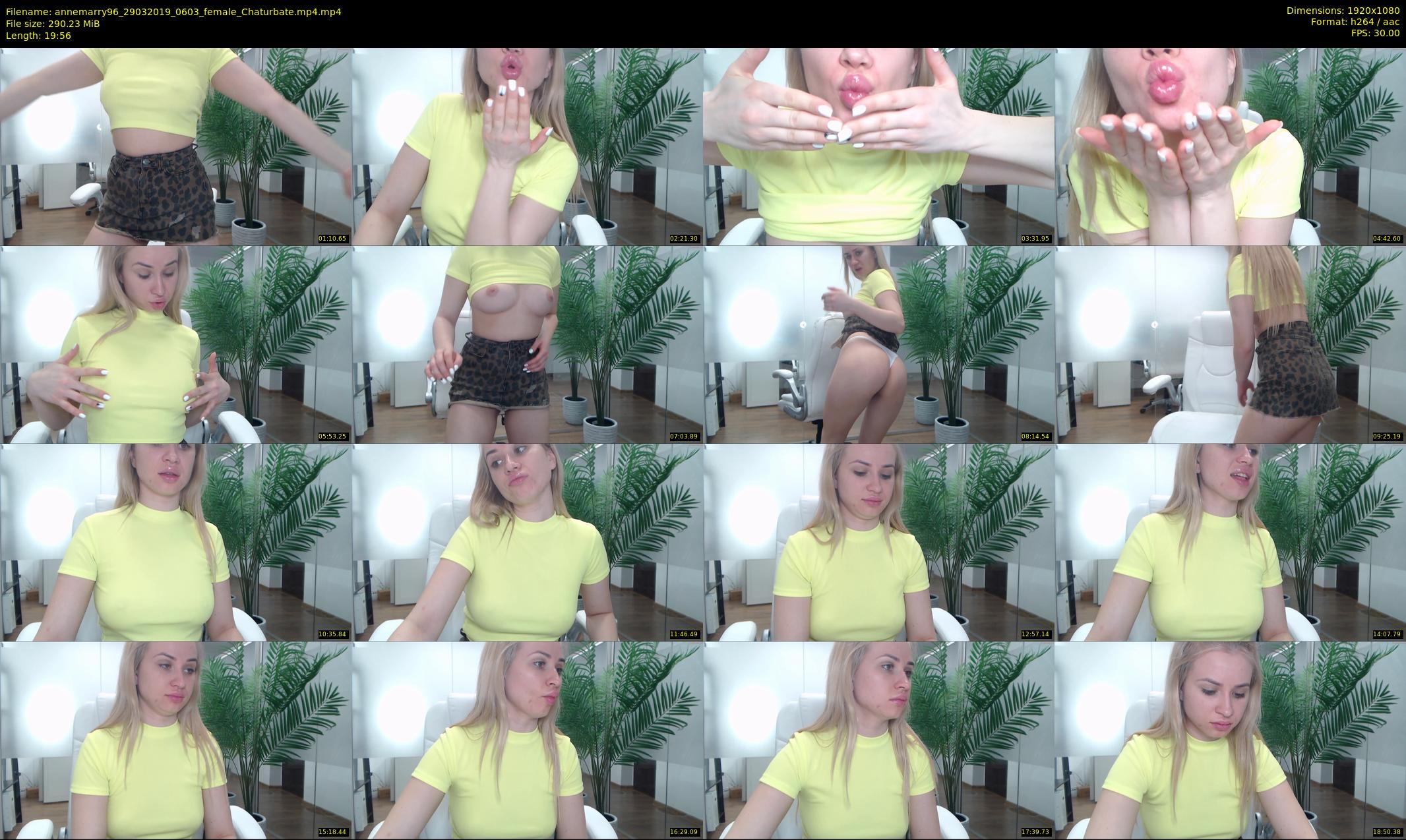 annemarry96 — 20 minute Chaturbate female cam show recording, 1080p, Mar 29, 2019
