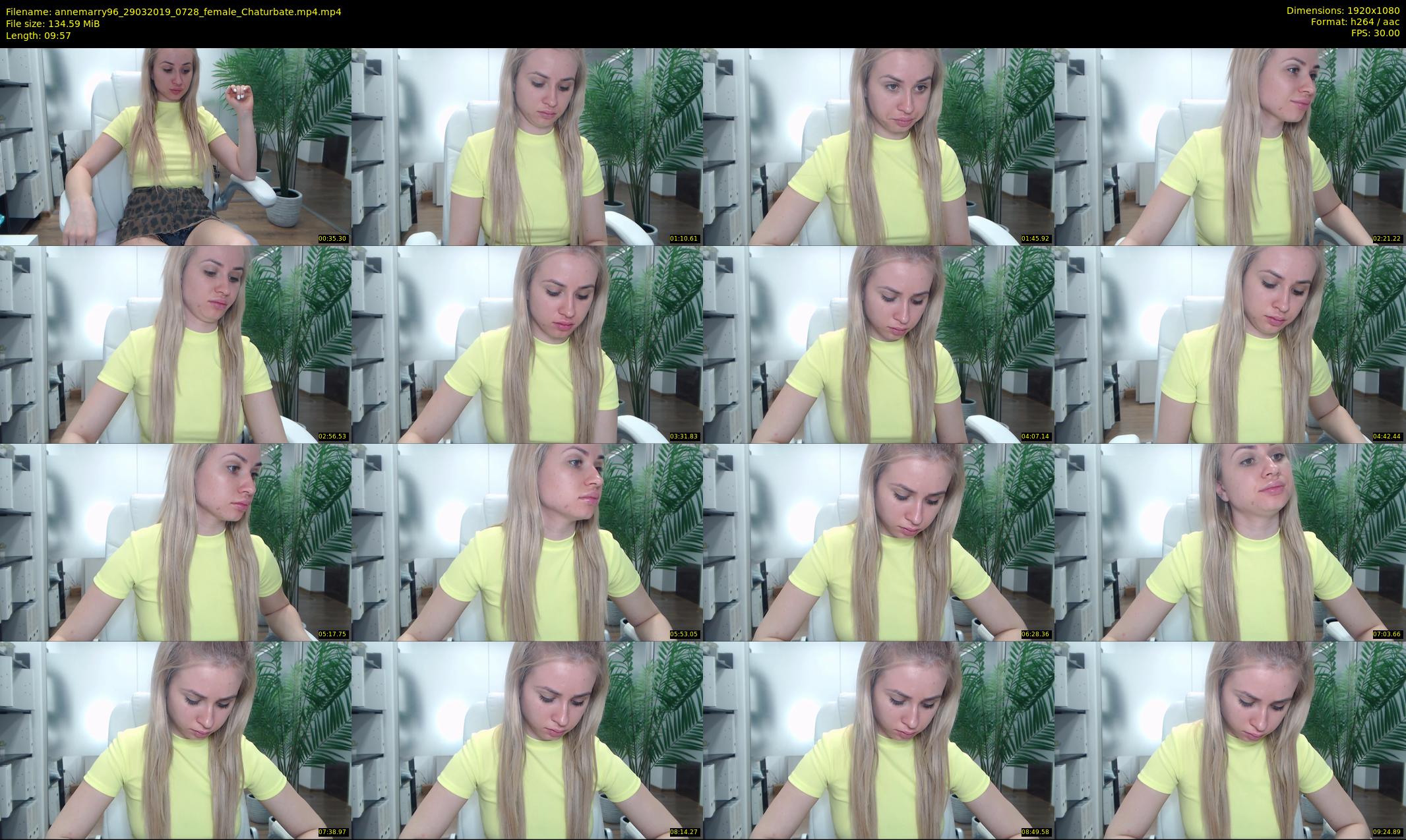annemarry96 — 10 minute Chaturbate female cam show recording, 1080p, Mar 29, 2019