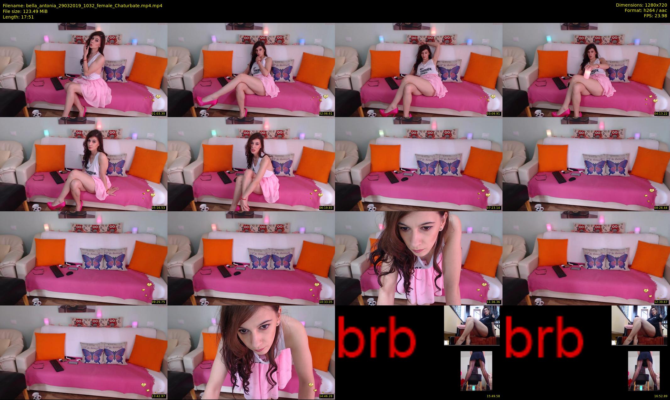 bella_antonia — 18 minute Chaturbate female cam show recording, 720p, Mar 29, 2019