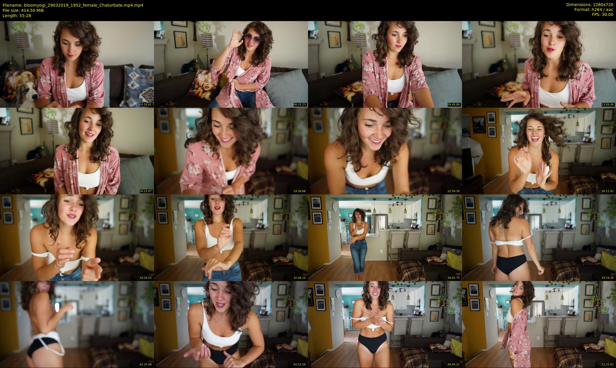 bloomyogi — 56 minute Chaturbate female cam show recording, 720p, Mar 29, 2019